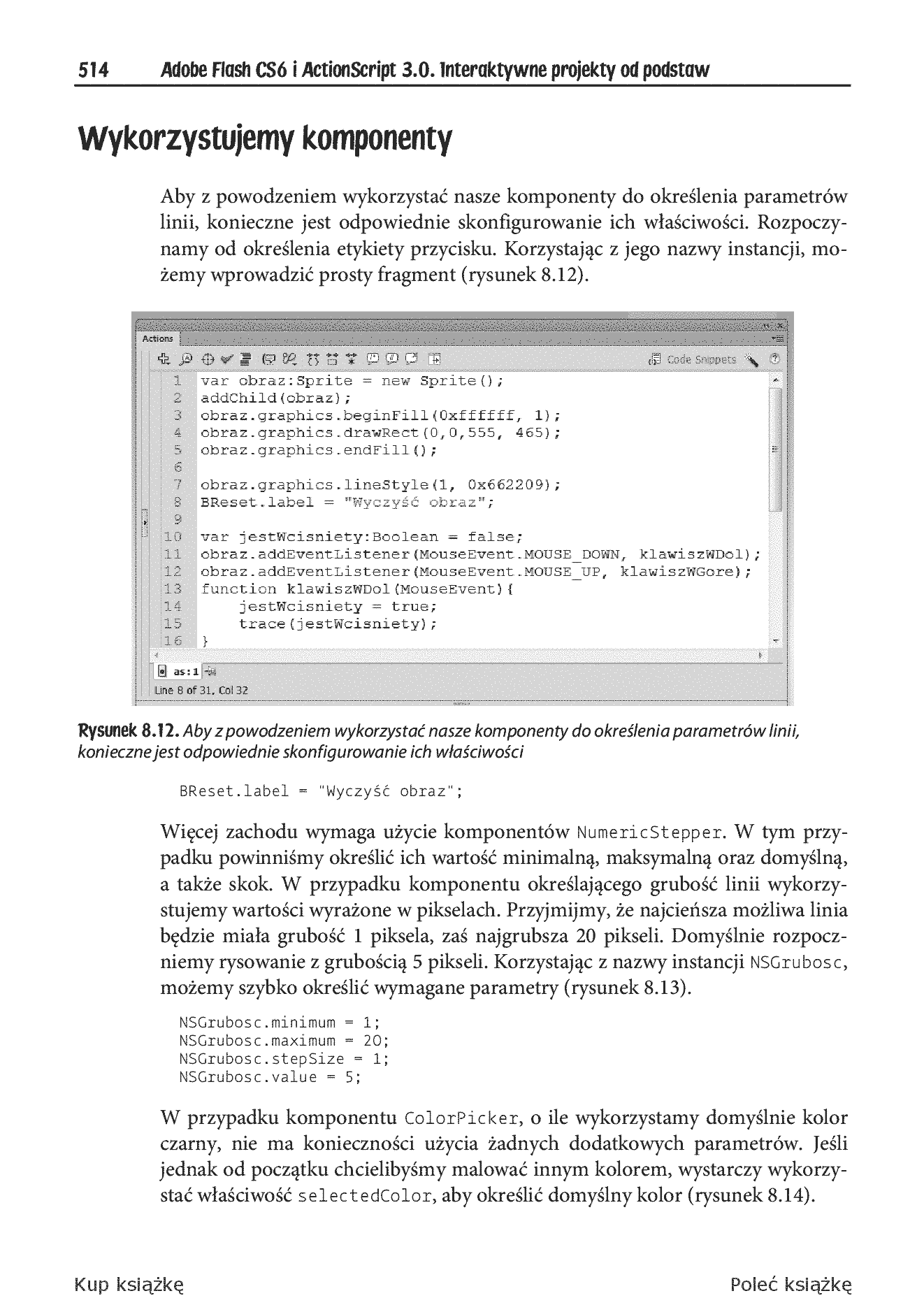 Fragment „Adobe Flash CS6 i ActionScript 3.0. Interaktywne projekty od podstaw” — strona 20 z 30