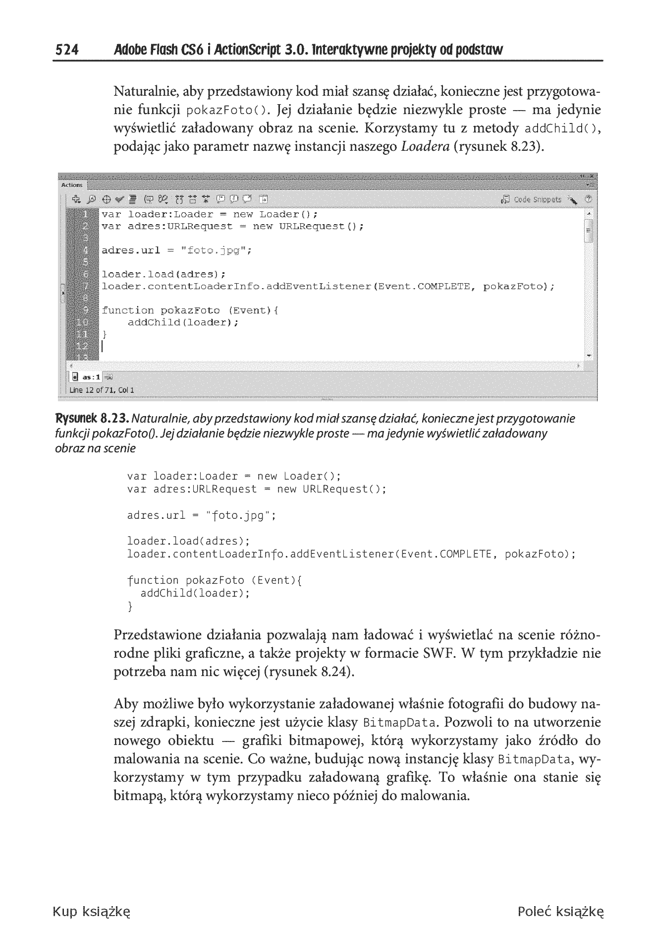 Fragment „Adobe Flash CS6 i ActionScript 3.0. Interaktywne projekty od podstaw” — strona 30 z 30
