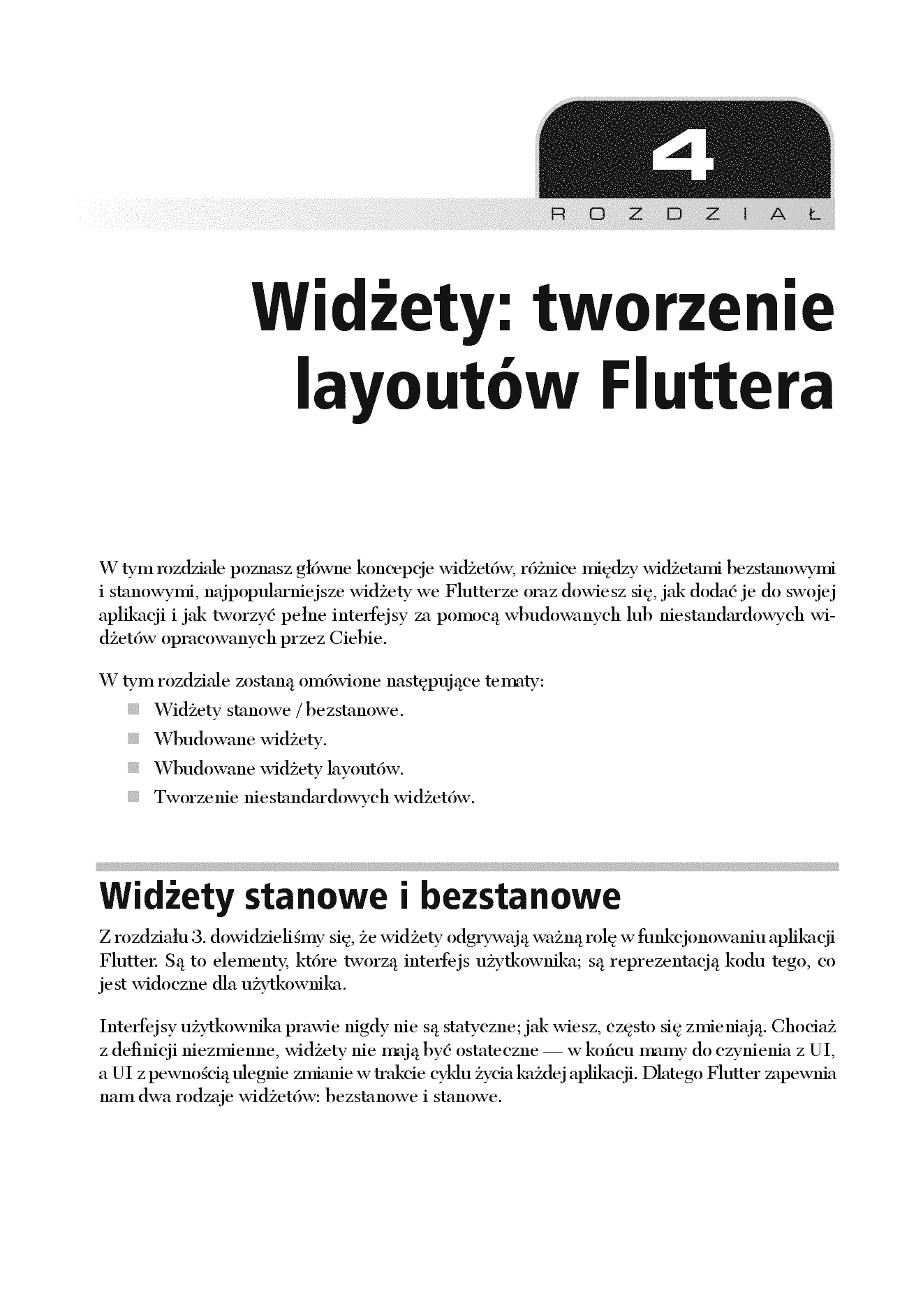 Fragment „Flutter i Dart 2 dla początkujących. Przewodnik dla twórców aplikacji mobilnych” — strona 11 z 30
