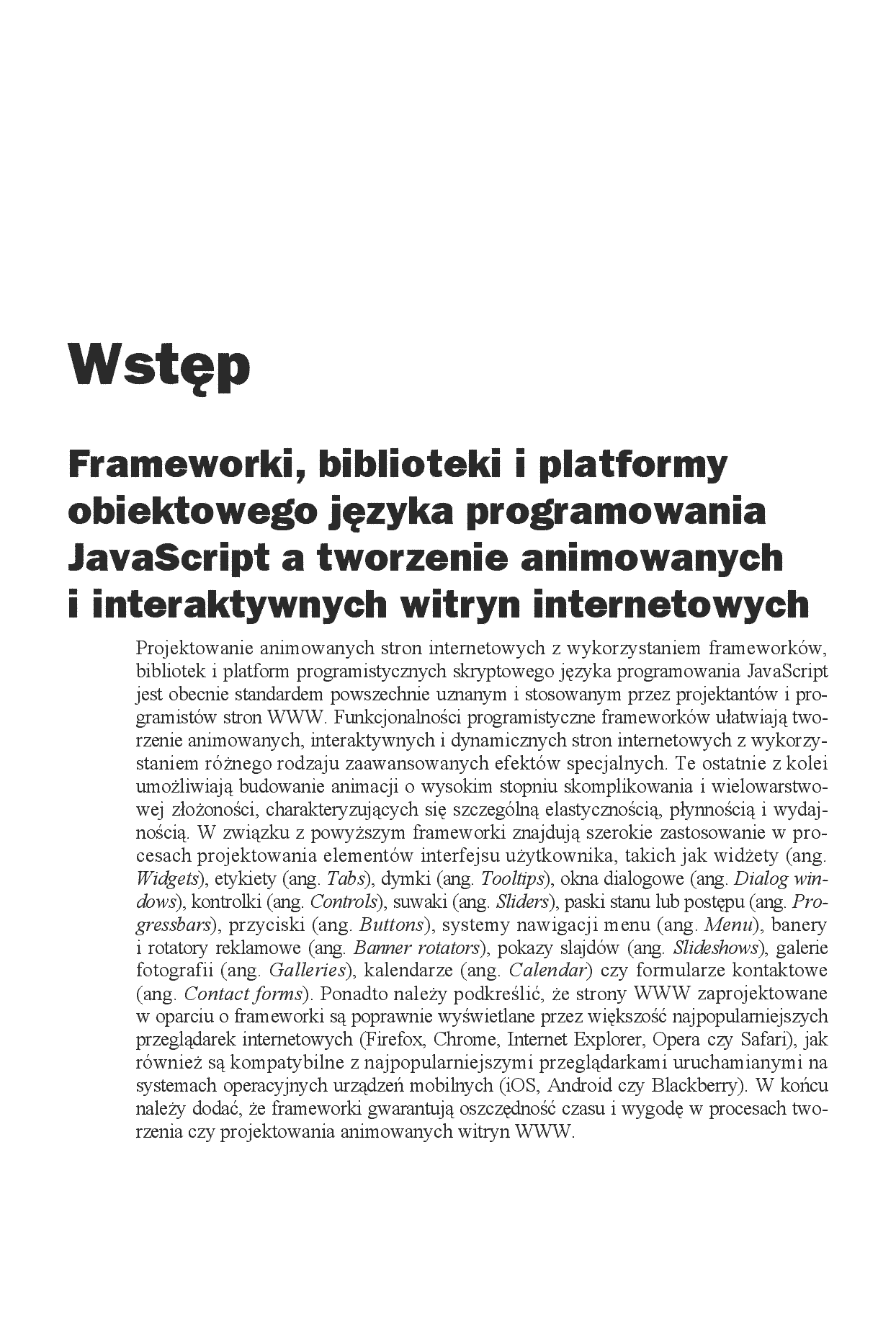 Fragment „Frameworki JavaScript. Projektowanie interaktywnych i dynamicznych stron WWW” — strona 5 z 18