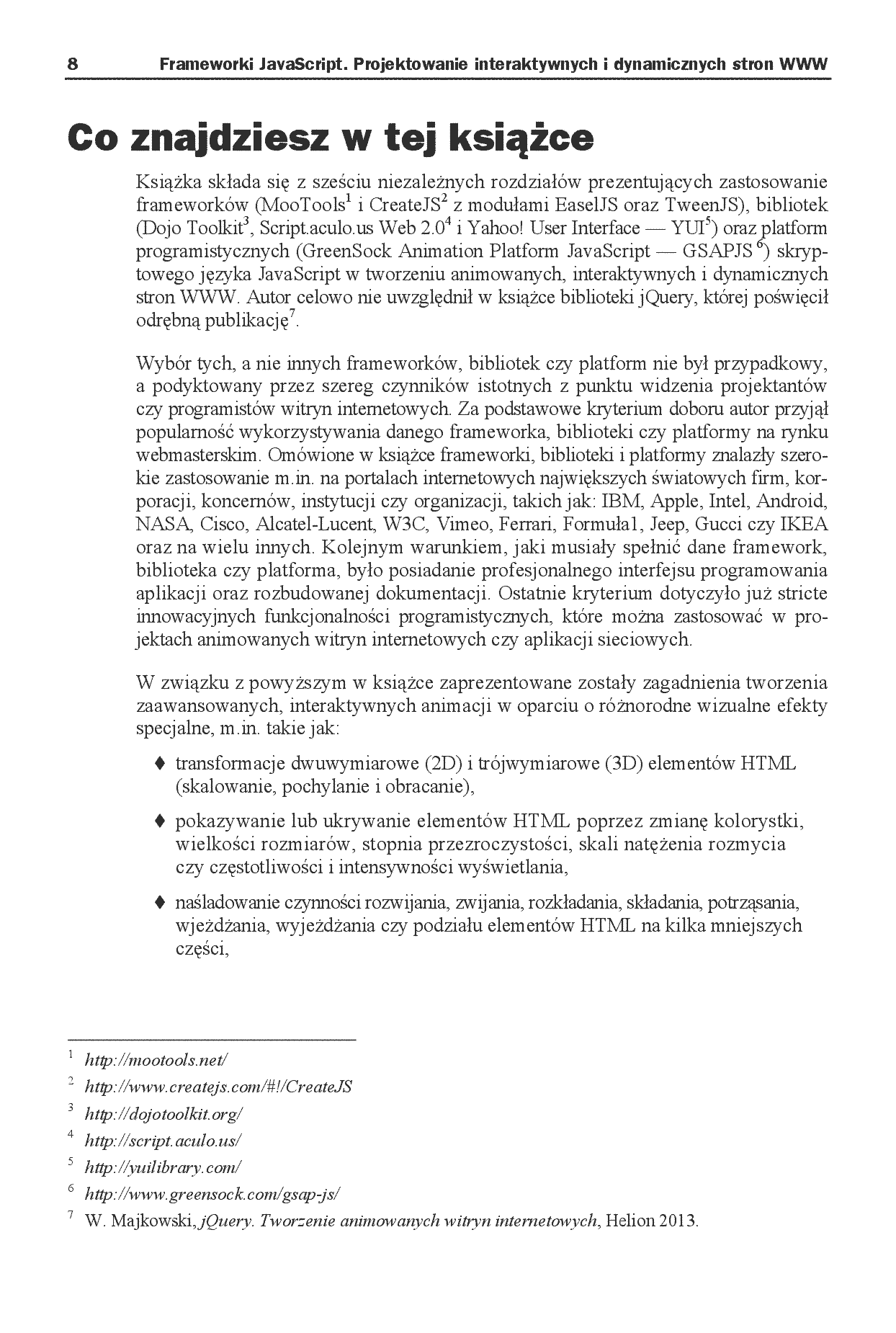 Fragment „Frameworki JavaScript. Projektowanie interaktywnych i dynamicznych stron WWW” — strona 6 z 18