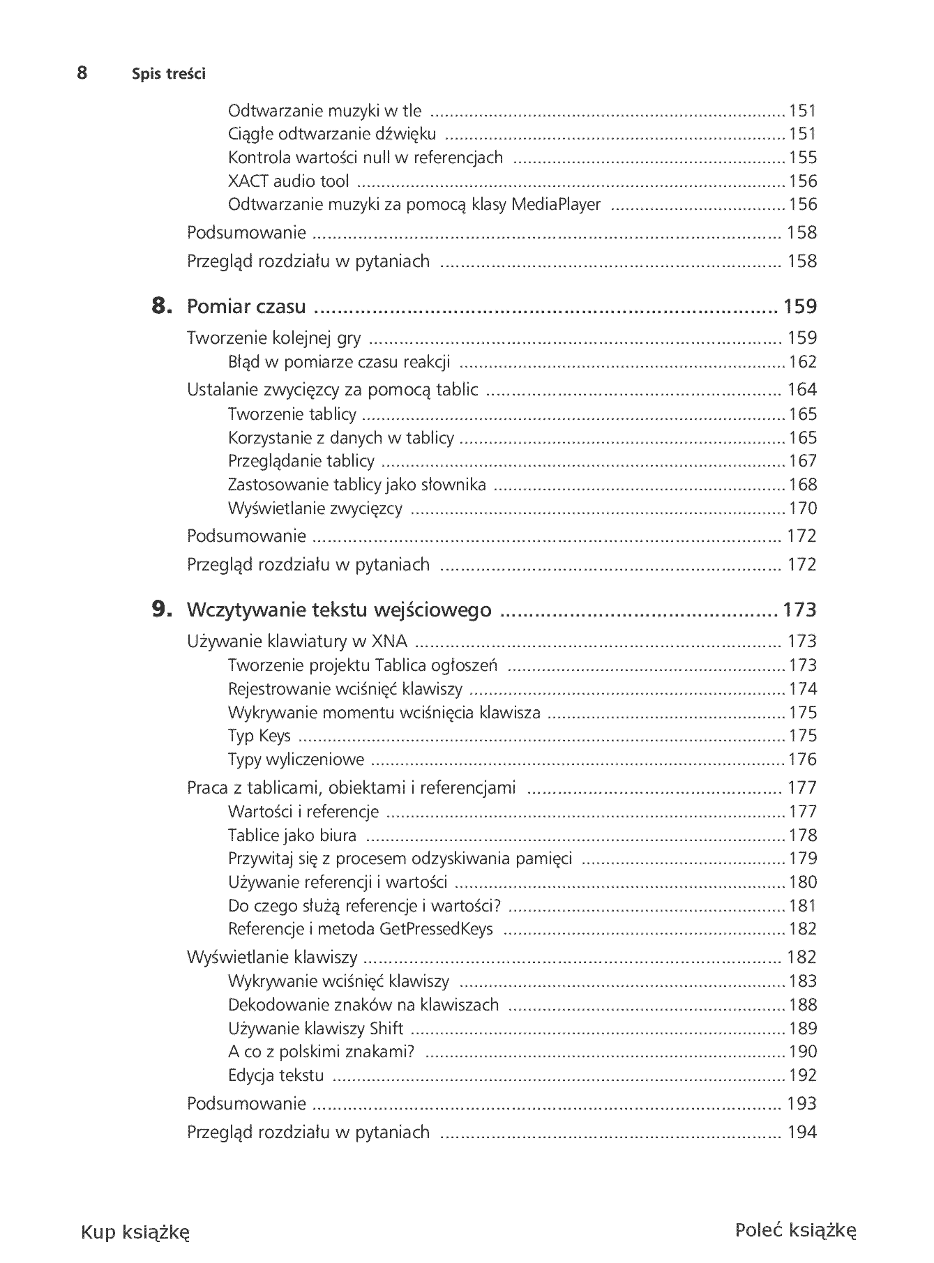 Fragment „Microsoft XNA Game Studio 4.0. Projektuj i buduj własne gry dla konsoli Xbox 360, urządzeń z systemem Windows Phone 7 i własnego PC” — strona 6 z 30