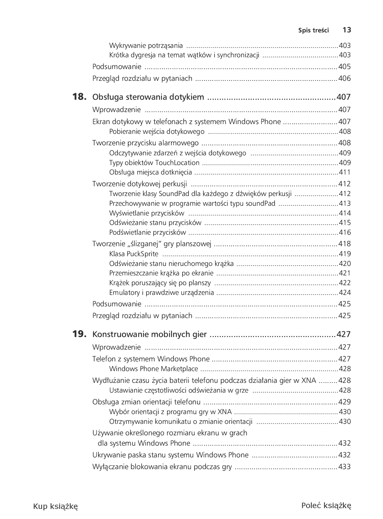 Fragment „Microsoft XNA Game Studio 4.0. Projektuj i buduj własne gry dla konsoli Xbox 360, urządzeń z systemem Windows Phone 7 i własnego PC” — strona 11 z 30