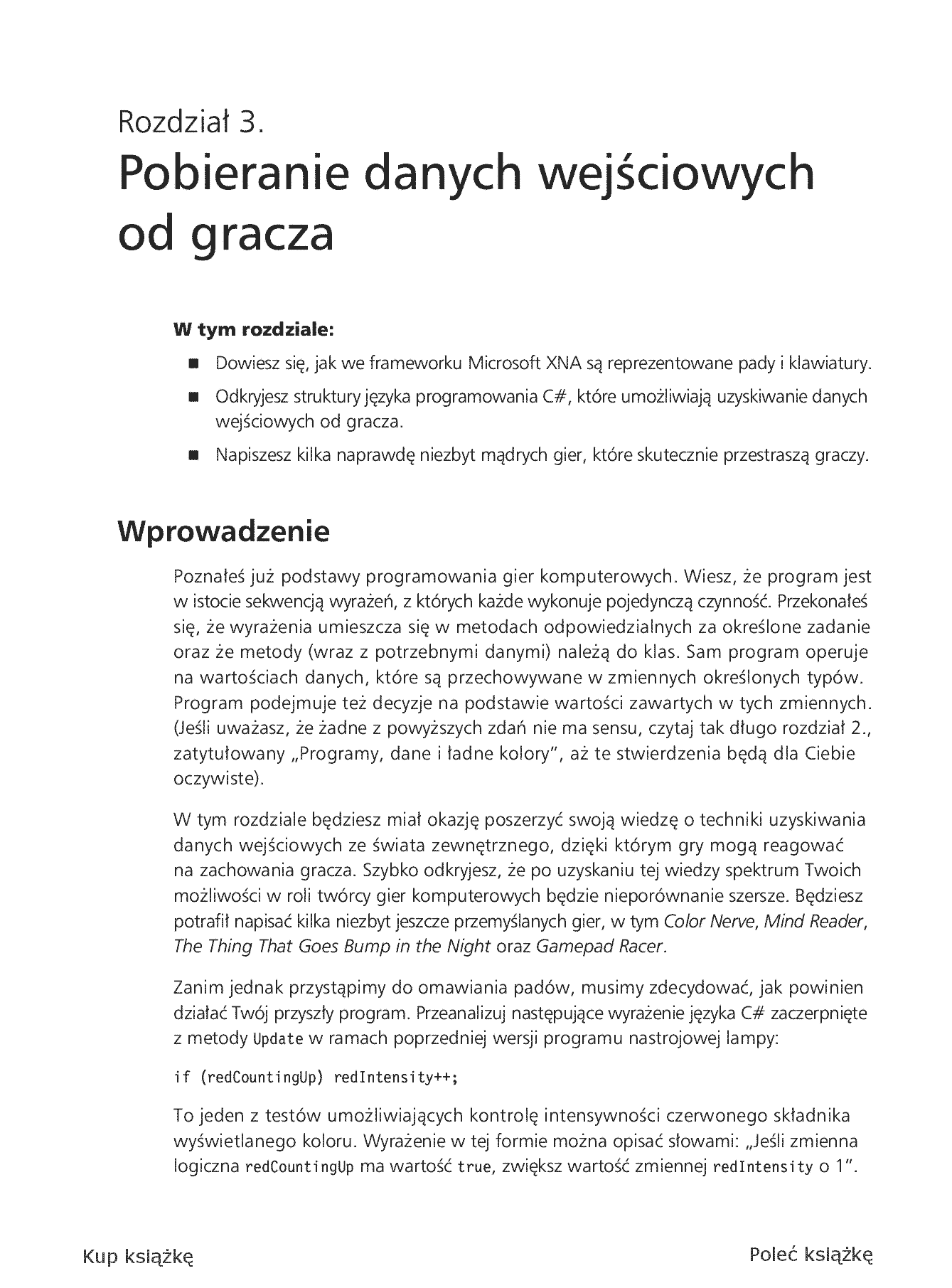 Fragment „Microsoft XNA Game Studio 4.0. Projektuj i buduj własne gry dla konsoli Xbox 360, urządzeń z systemem Windows Phone 7 i własnego PC” — strona 13 z 30