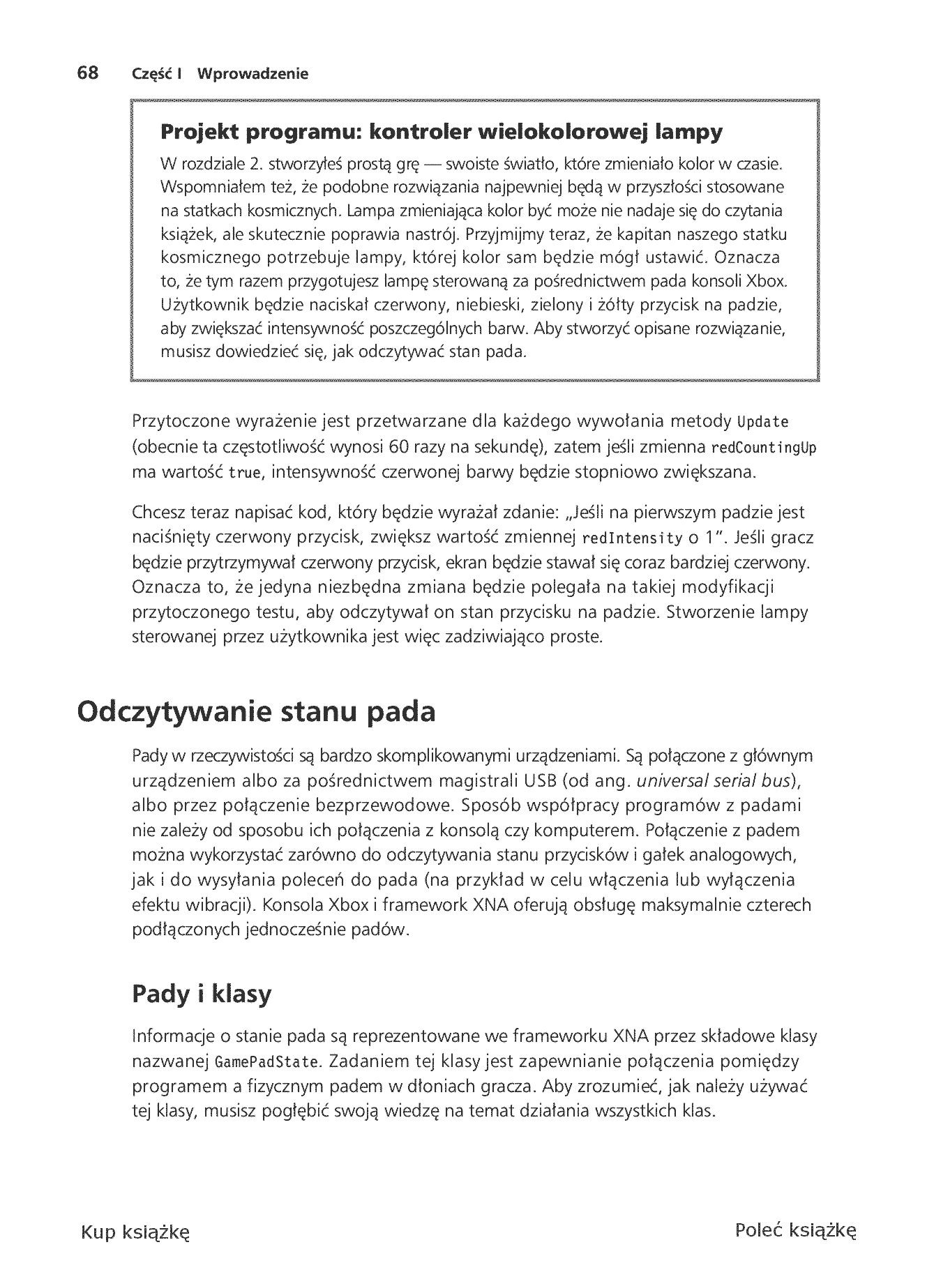 Fragment „Microsoft XNA Game Studio 4.0. Projektuj i buduj własne gry dla konsoli Xbox 360, urządzeń z systemem Windows Phone 7 i własnego PC” — strona 14 z 30