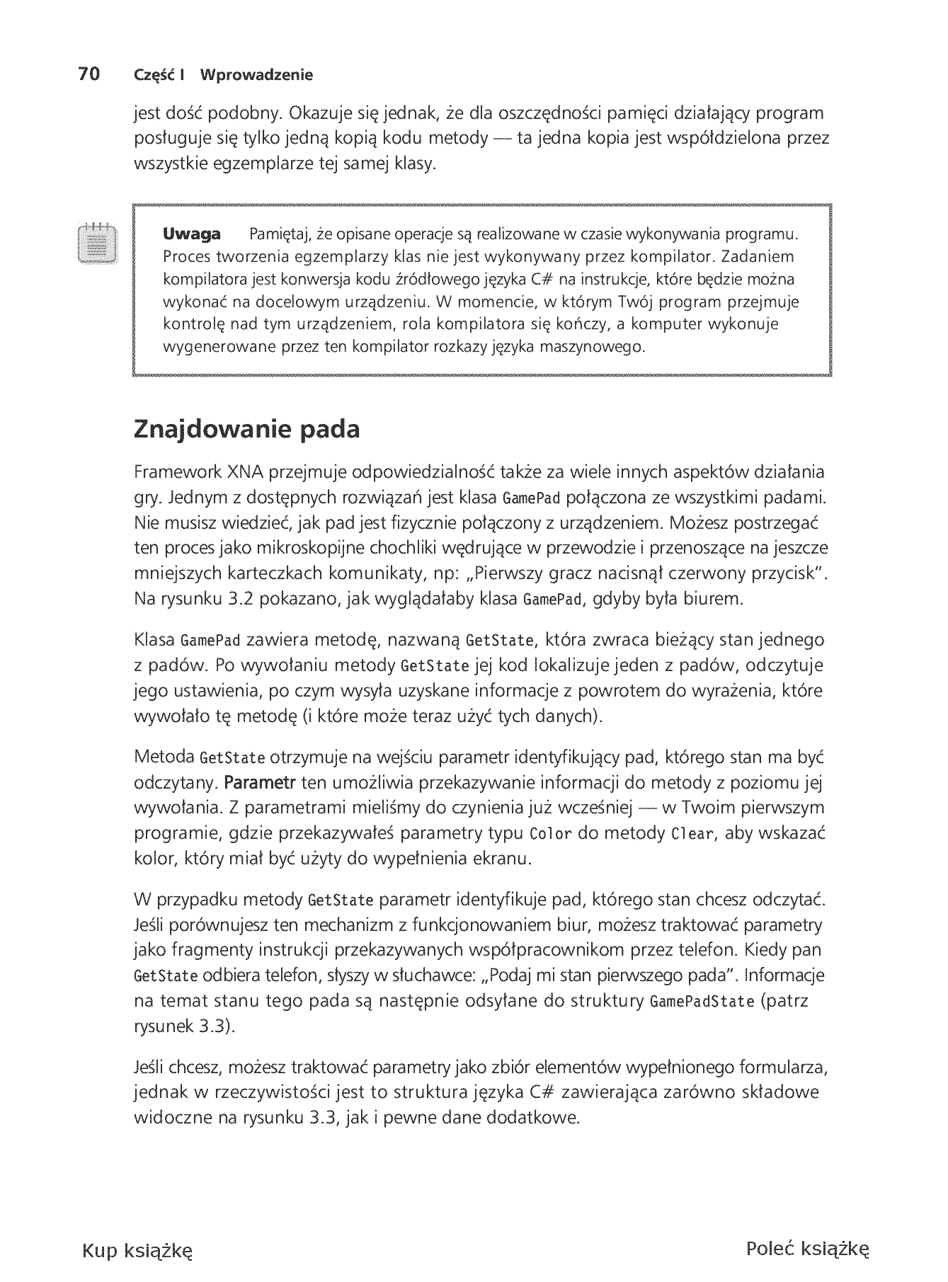 Fragment „Microsoft XNA Game Studio 4.0. Projektuj i buduj własne gry dla konsoli Xbox 360, urządzeń z systemem Windows Phone 7 i własnego PC” — strona 16 z 30