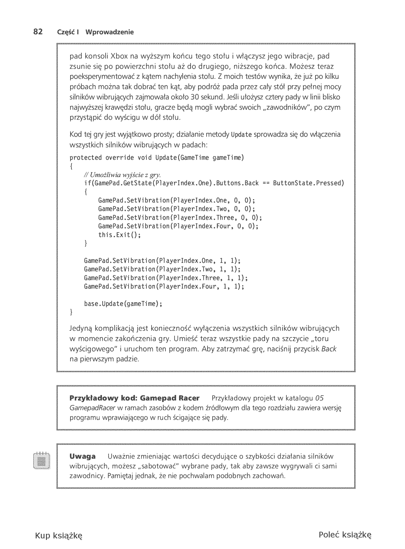 Fragment „Microsoft XNA Game Studio 4.0. Projektuj i buduj własne gry dla konsoli Xbox 360, urządzeń z systemem Windows Phone 7 i własnego PC” — strona 28 z 30