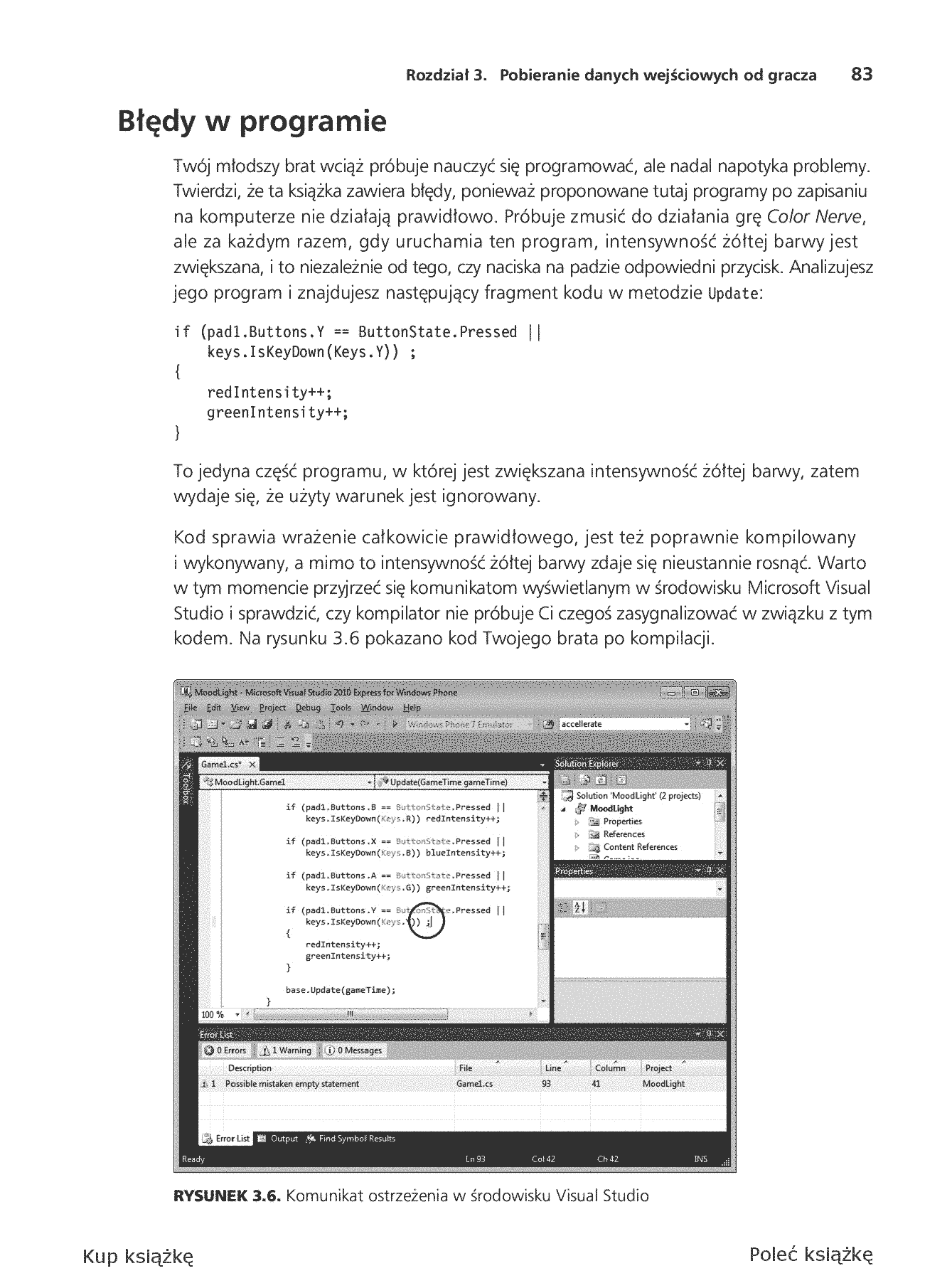Fragment „Microsoft XNA Game Studio 4.0. Projektuj i buduj własne gry dla konsoli Xbox 360, urządzeń z systemem Windows Phone 7 i własnego PC” — strona 29 z 30