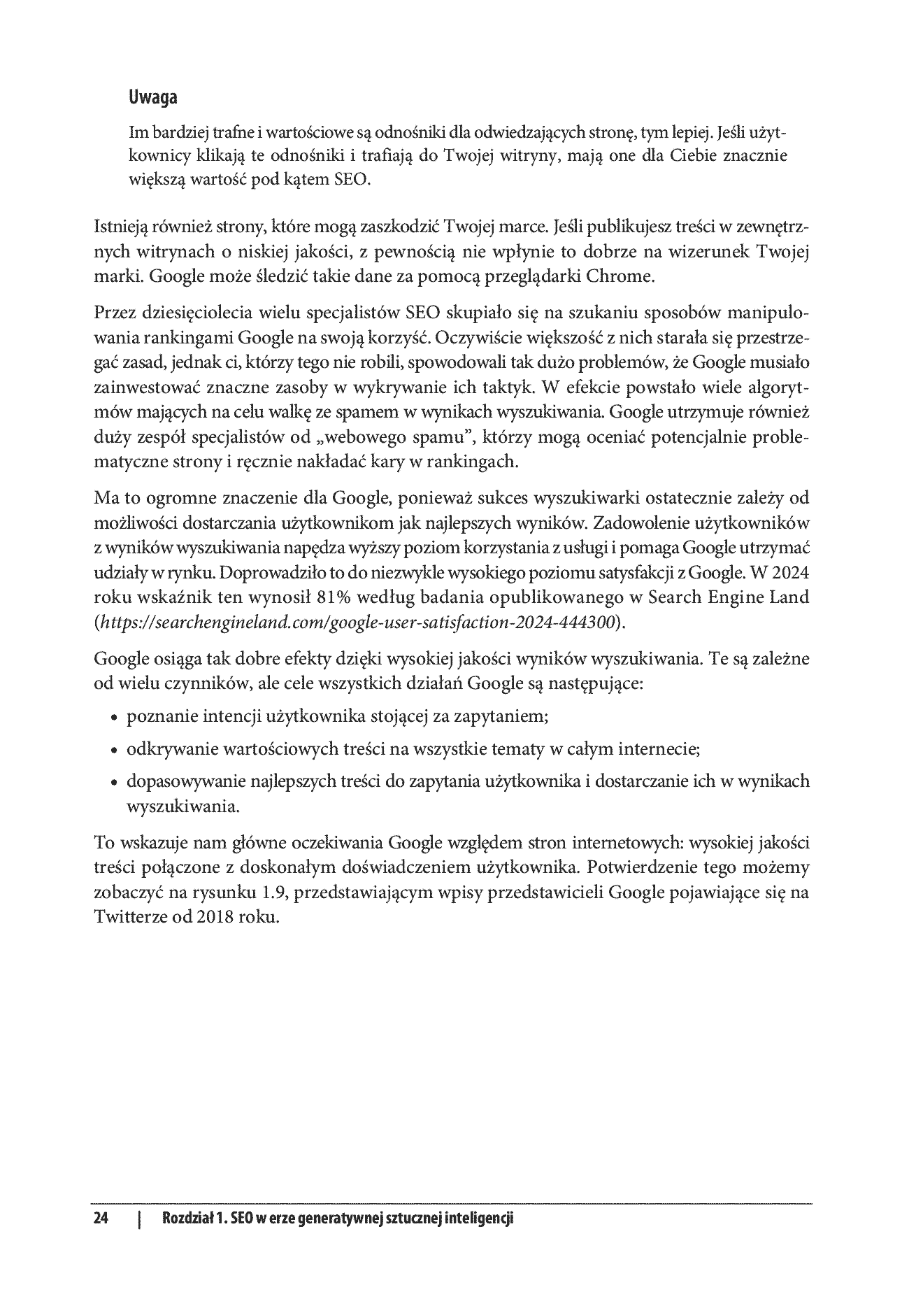 Fragment „Generatywna AI w SEO. Strategie AI-First. Jak zwiększyć jakość, wydajność i zyski” — strona 18 z 30