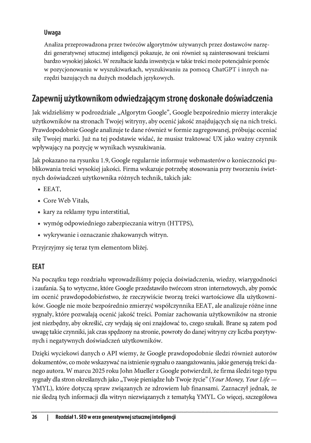 Fragment „Generatywna AI w SEO. Strategie AI-First. Jak zwiększyć jakość, wydajność i zyski” — strona 20 z 30