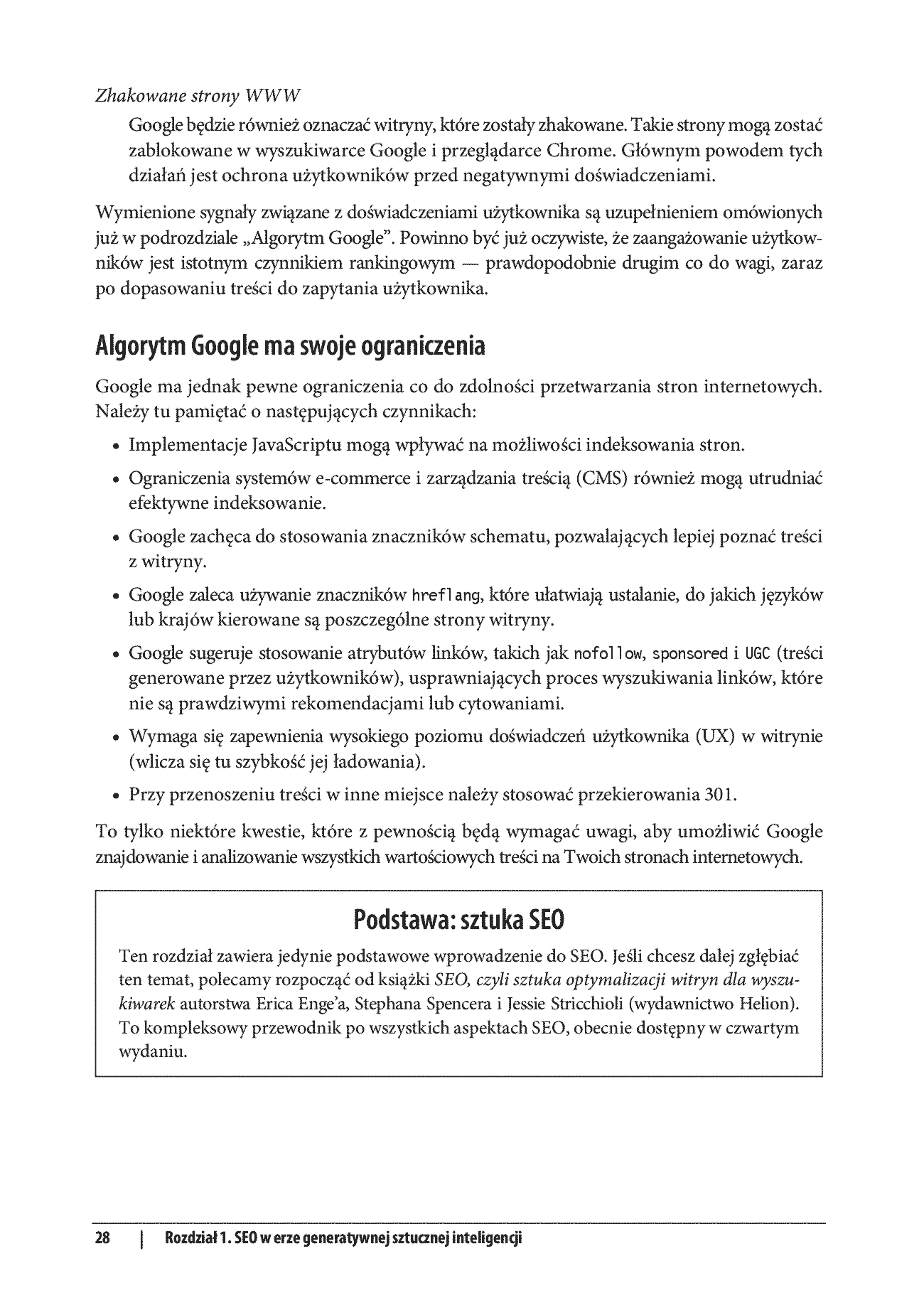 Fragment „Generatywna AI w SEO. Strategie AI-First. Jak zwiększyć jakość, wydajność i zyski” — strona 22 z 30