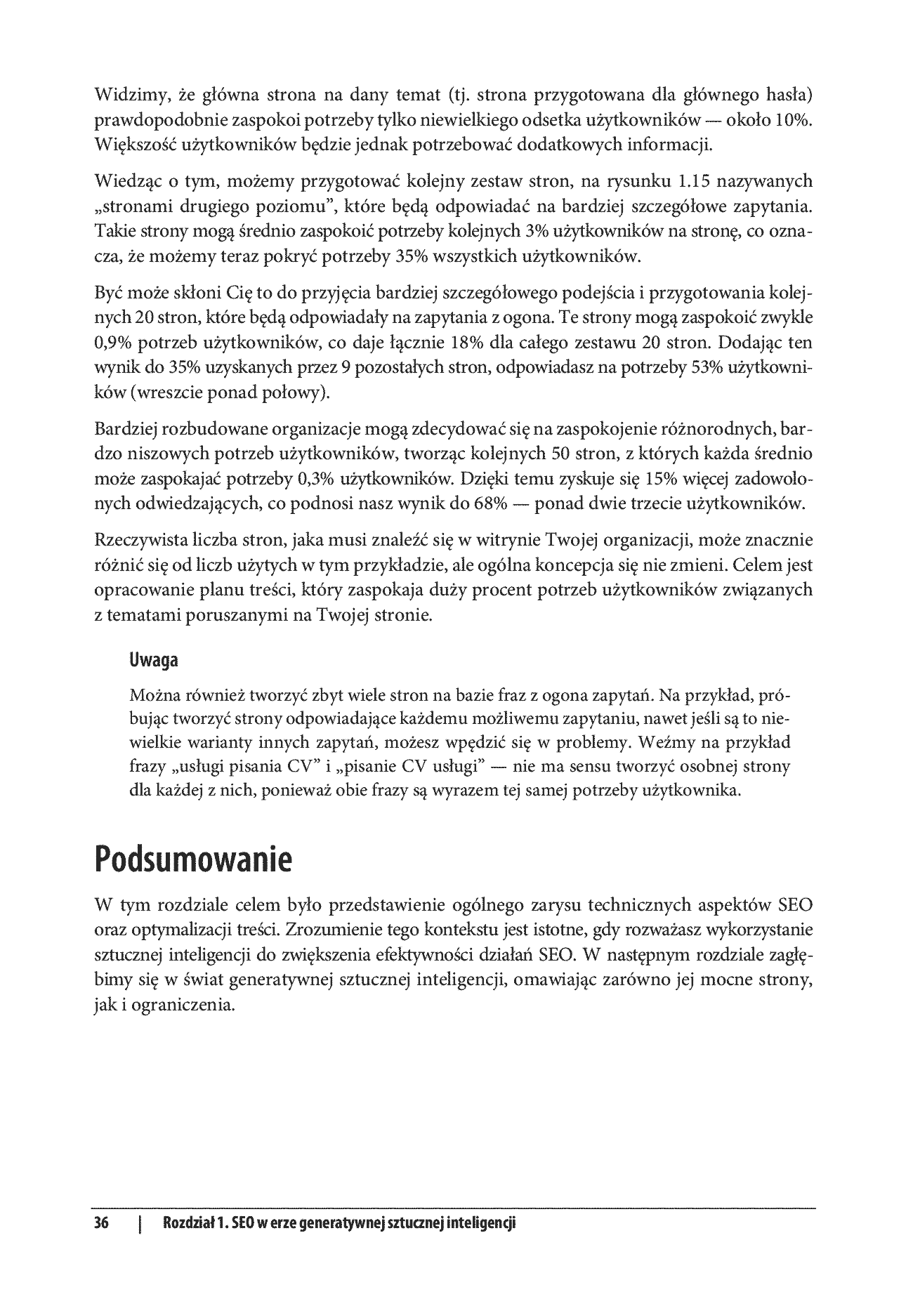 Fragment „Generatywna AI w SEO. Strategie AI-First. Jak zwiększyć jakość, wydajność i zyski” — strona 30 z 30
