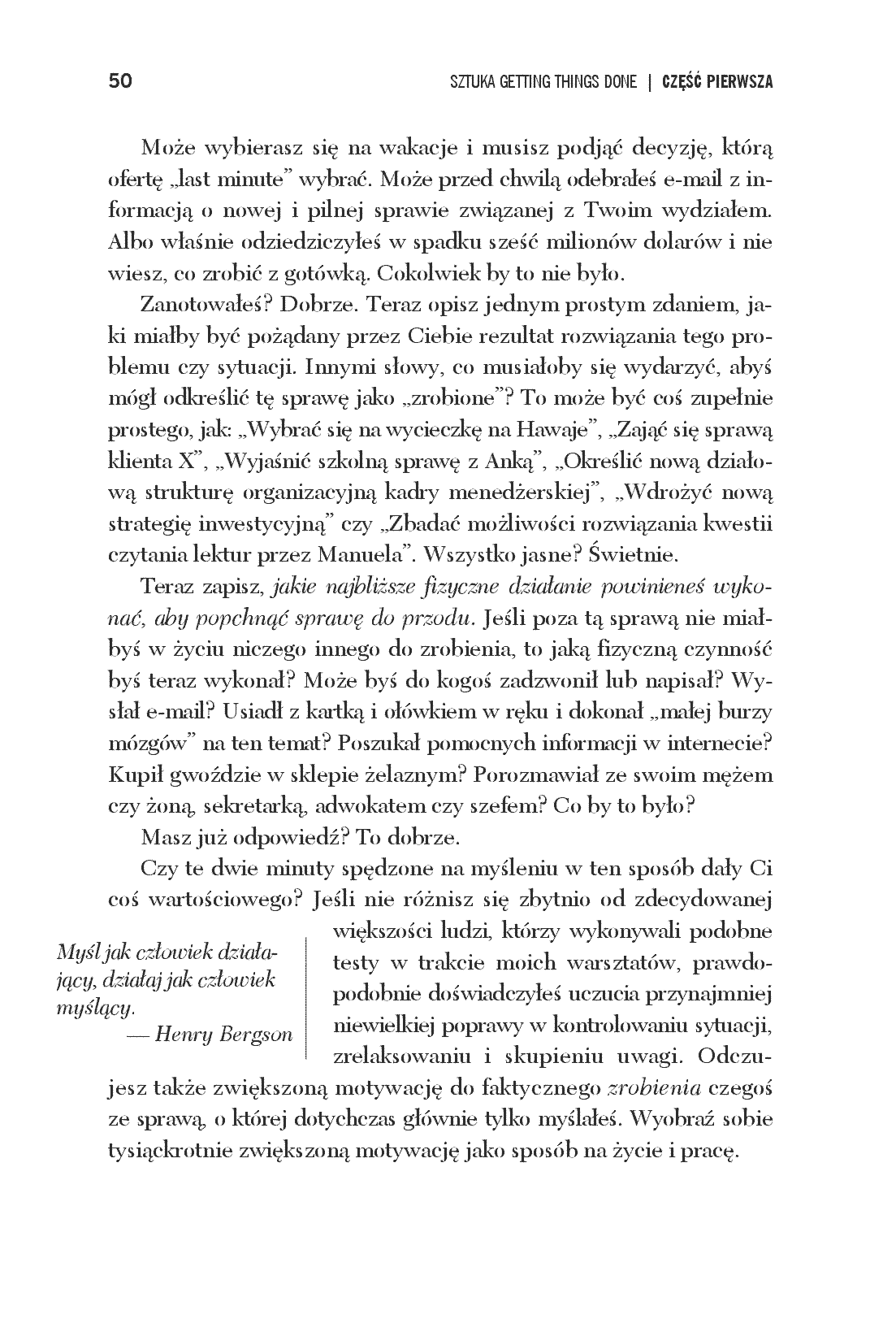 Fragment „Getting Things Done, czyli sztuka bezstresowej efektywności. Wydanie II” — strona 20 z 30