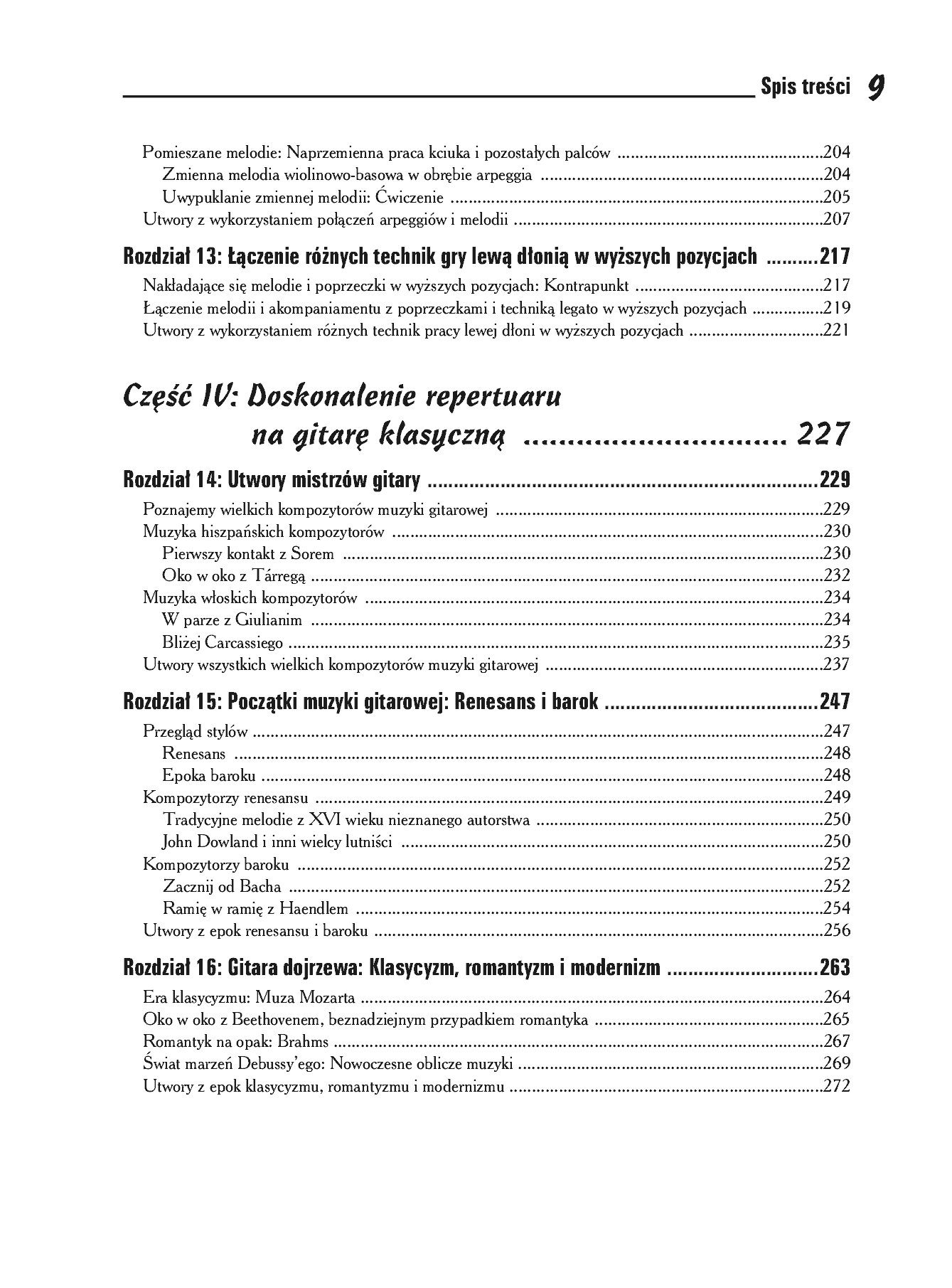 Fragment „Gitara klasyczna dla bystrzaków” — strona 7 z 30