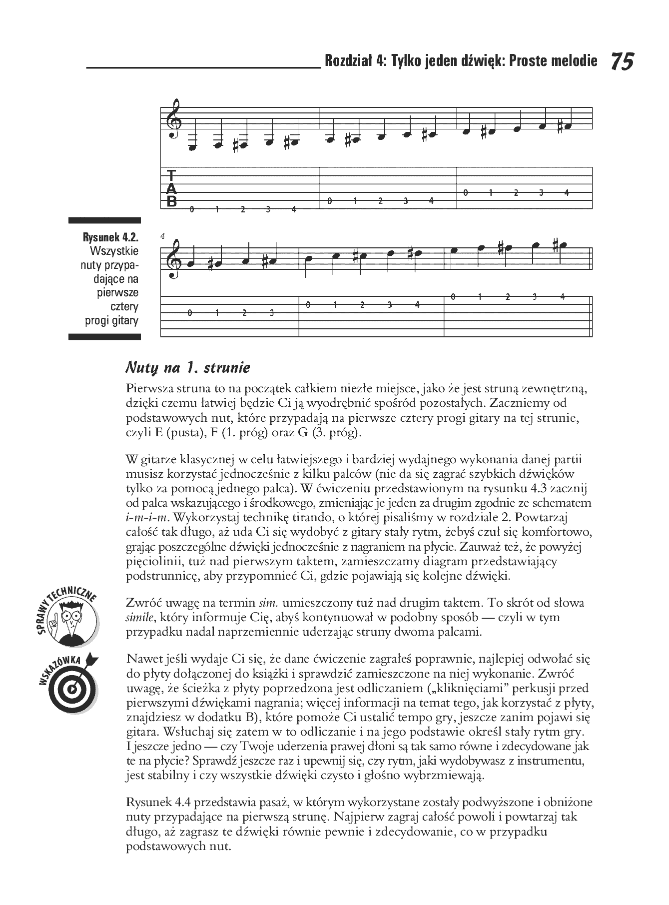 Fragment „Gitara klasyczna dla bystrzaków” — strona 11 z 30