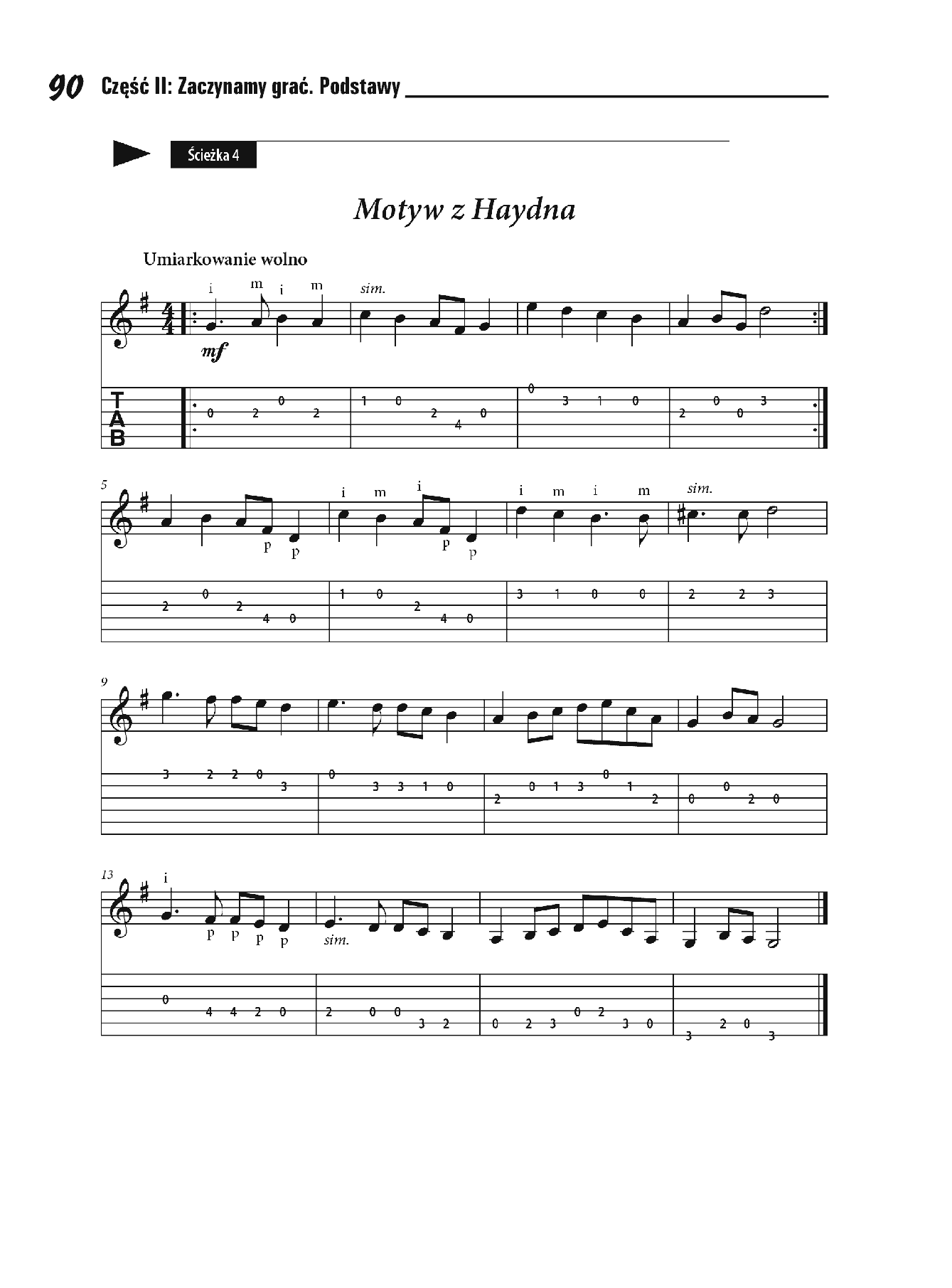 Fragment „Gitara klasyczna dla bystrzaków” — strona 26 z 30