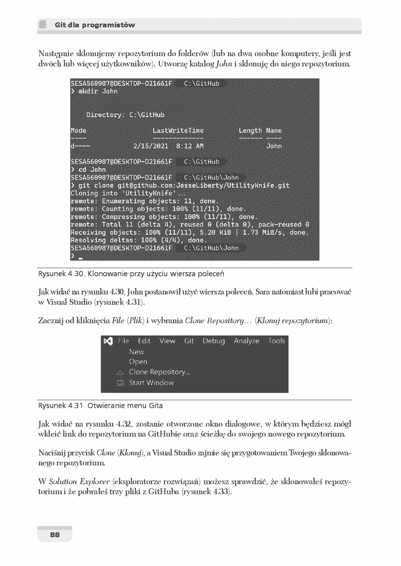 Fragment „Git dla programistów. Efektywna kontrola wersji w projektach programistycznych” — strona 24 z 30