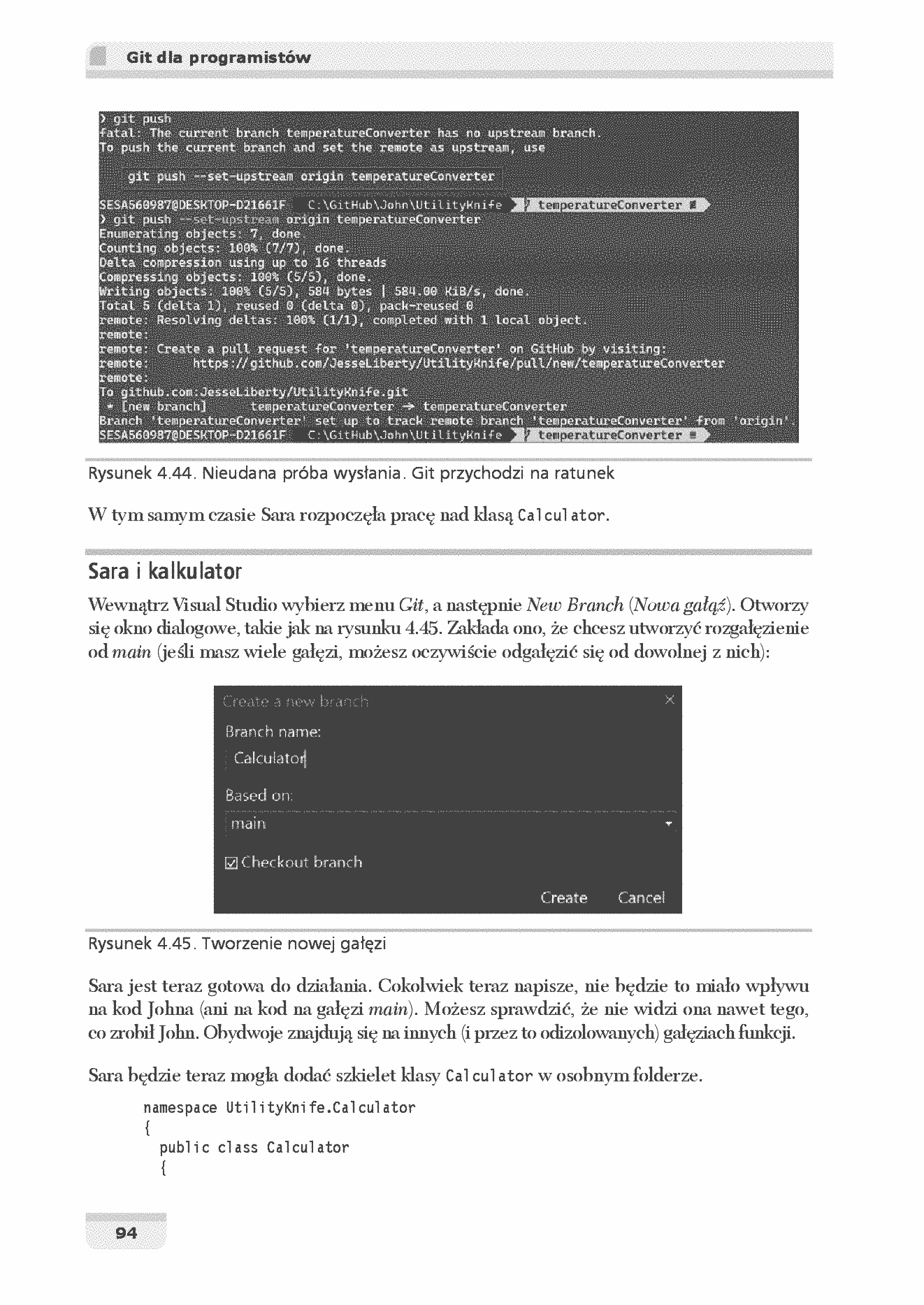 Fragment „Git dla programistów. Efektywna kontrola wersji w projektach programistycznych” — strona 30 z 30