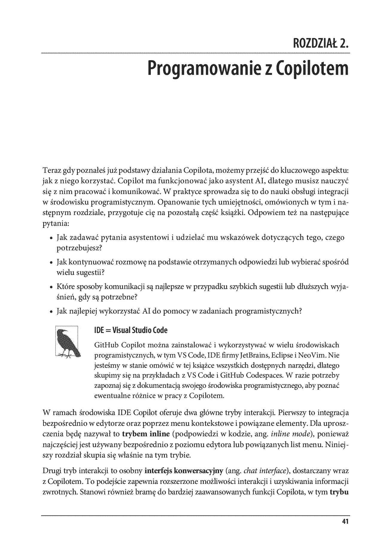 Fragment „GitHub Copilot. Wprowadzenie. Efektywne programowanie z asystentem AI” — strona 7 z 30