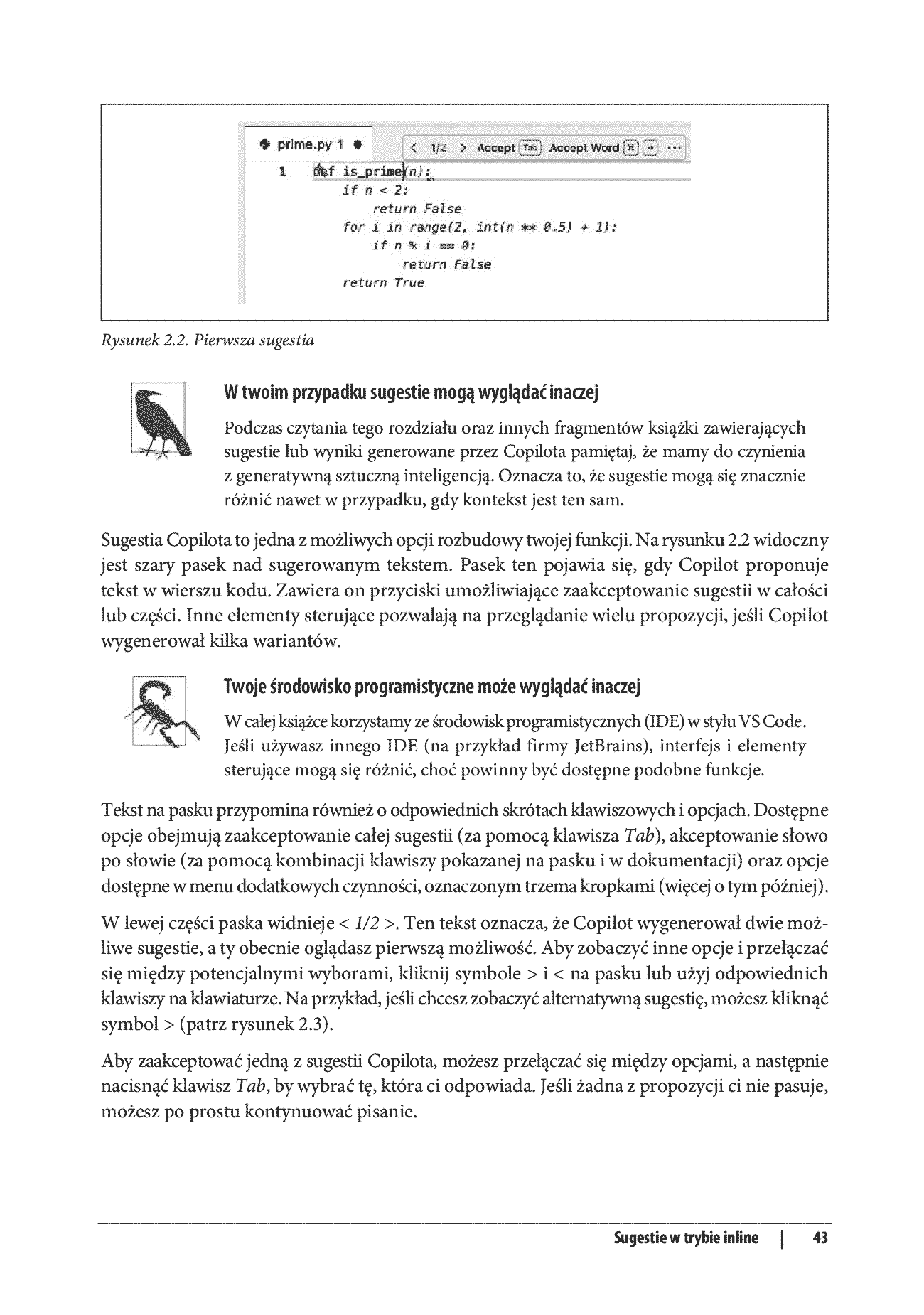 Fragment „GitHub Copilot. Wprowadzenie. Efektywne programowanie z asystentem AI” — strona 9 z 30