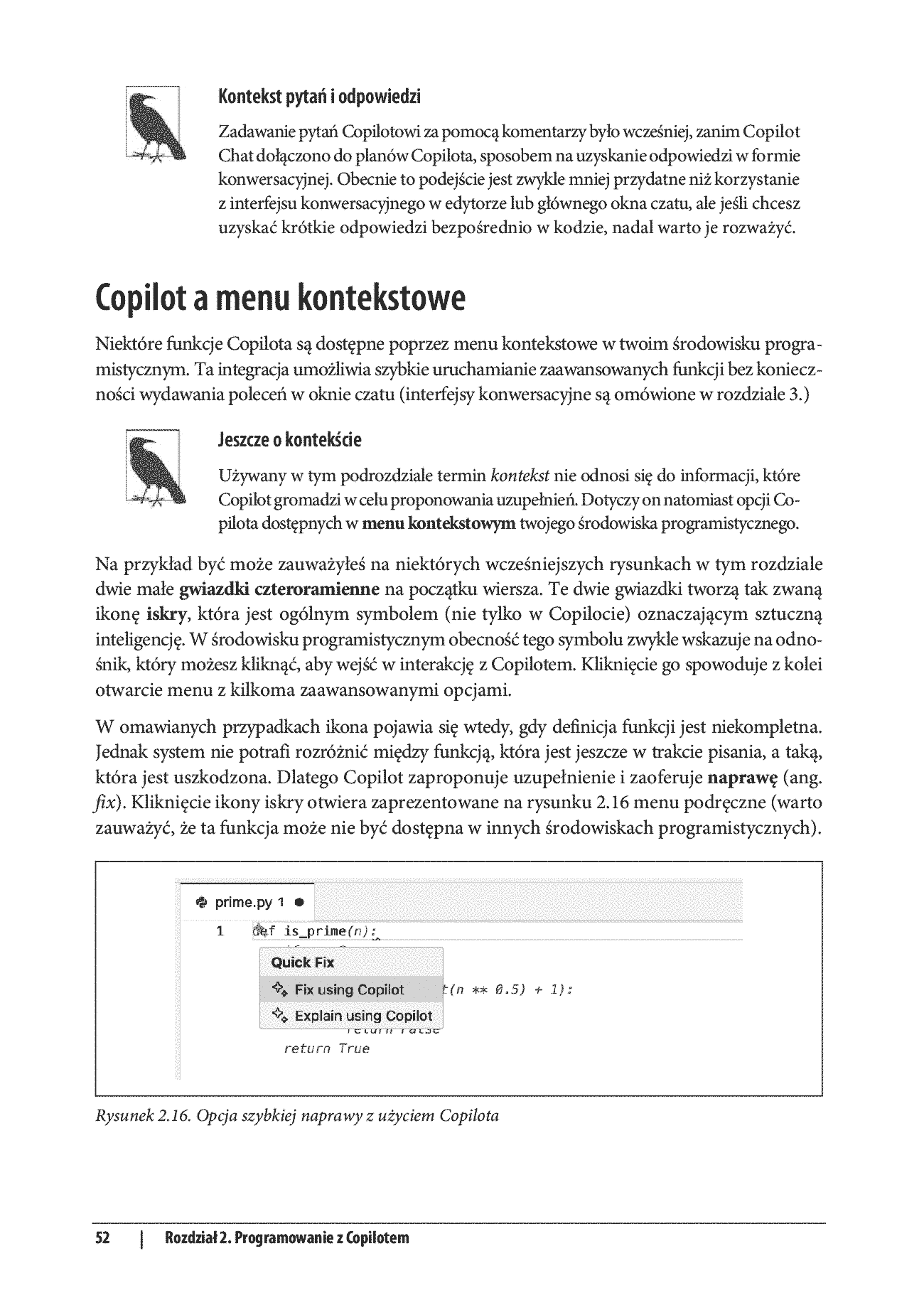 Fragment „GitHub Copilot. Wprowadzenie. Efektywne programowanie z asystentem AI” — strona 18 z 30