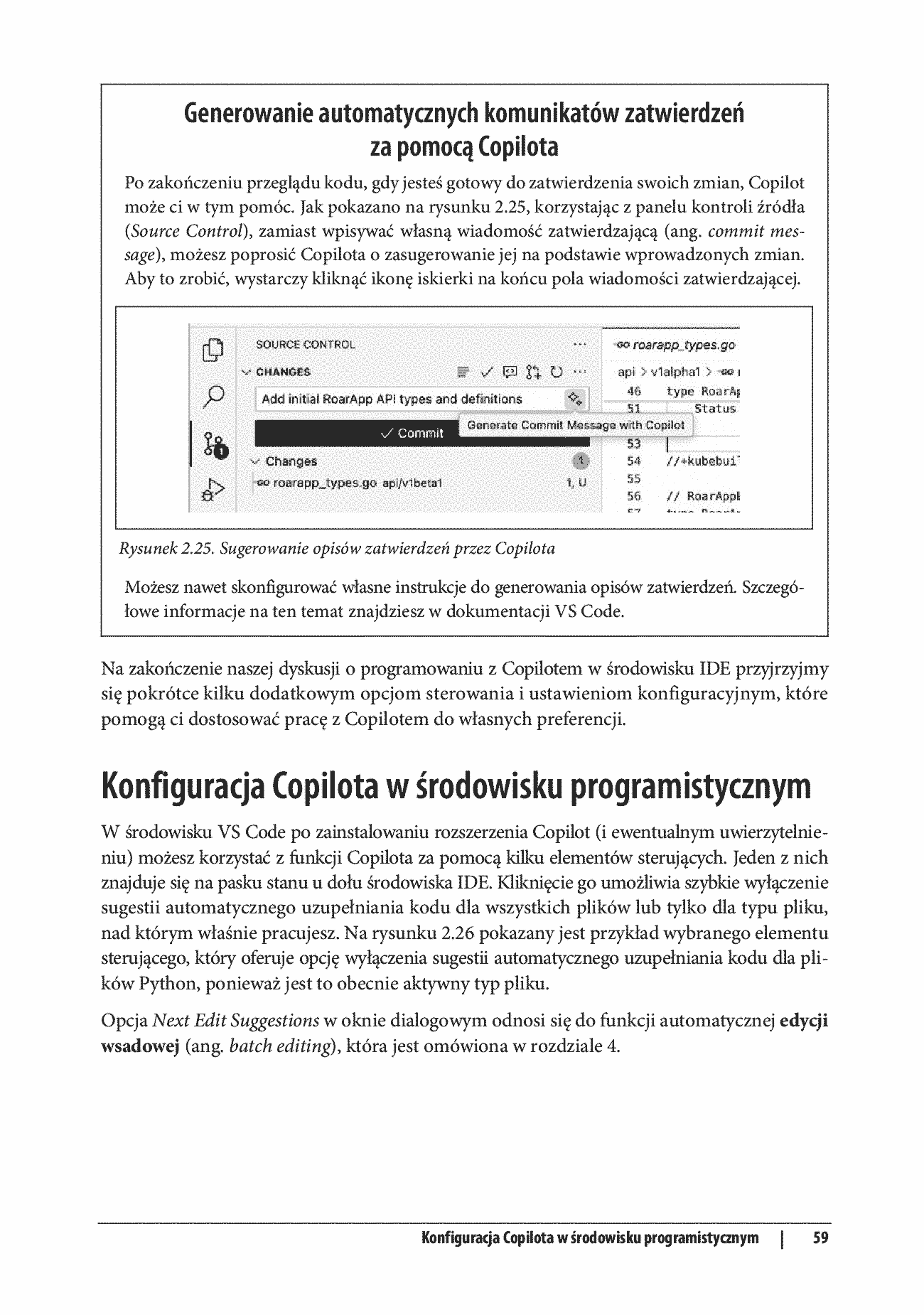 Fragment „GitHub Copilot. Wprowadzenie. Efektywne programowanie z asystentem AI” — strona 25 z 30