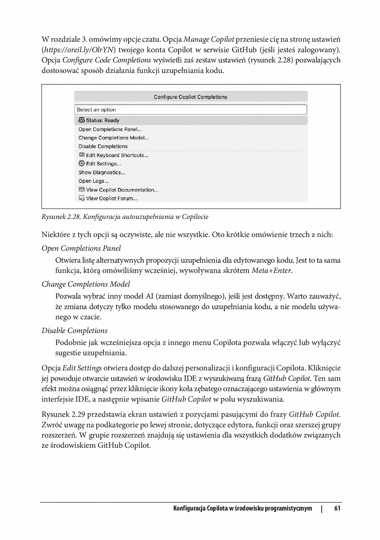 Fragment „GitHub Copilot. Wprowadzenie. Efektywne programowanie z asystentem AI” — strona 27 z 30