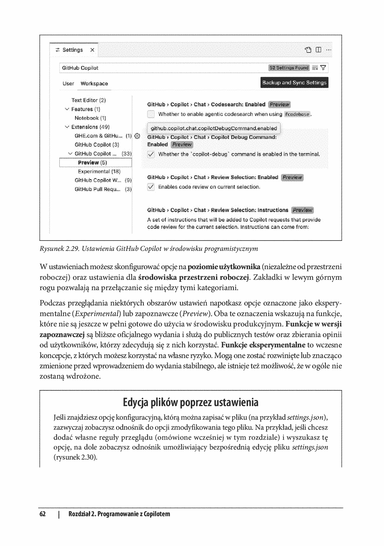 Fragment „GitHub Copilot. Wprowadzenie. Efektywne programowanie z asystentem AI” — strona 28 z 30
