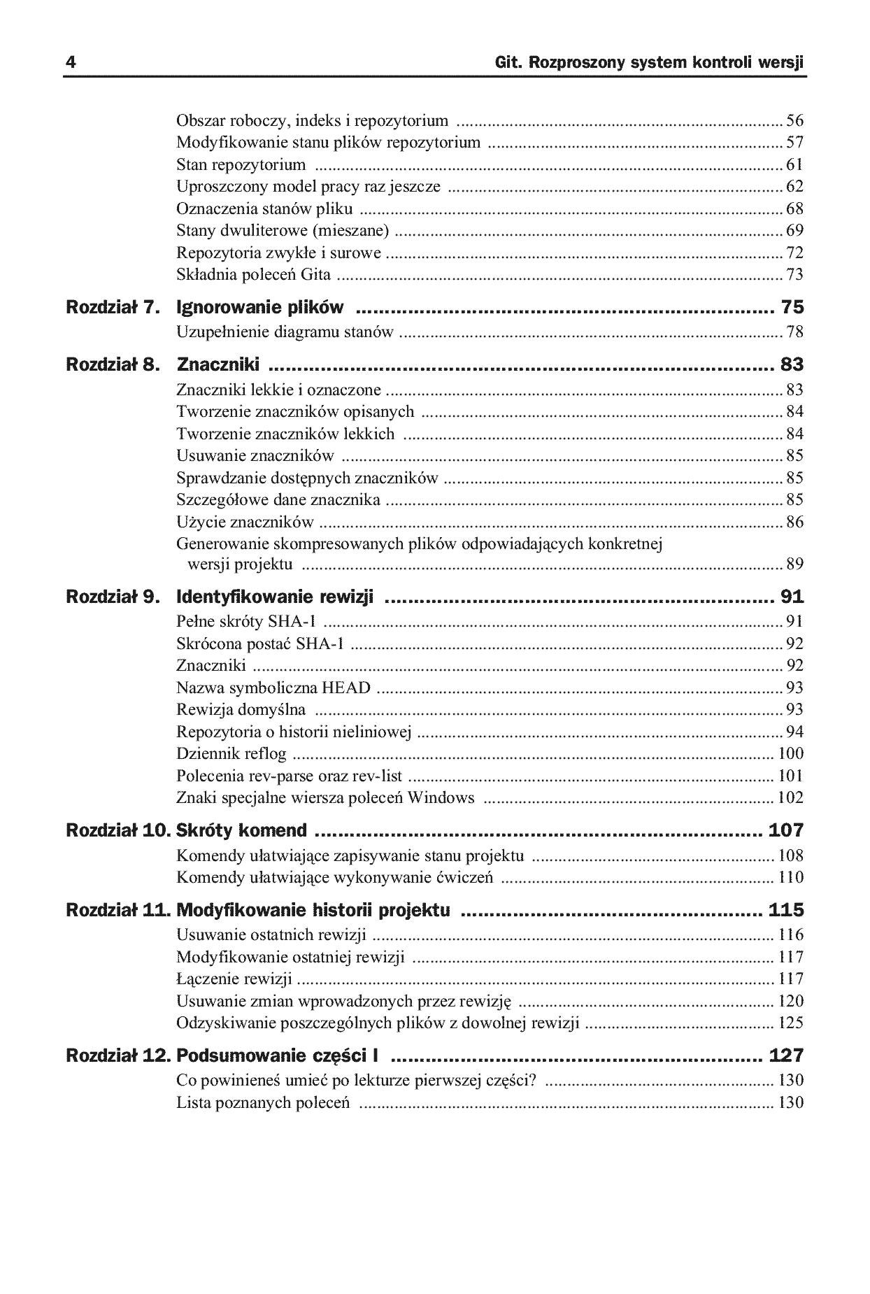 Fragment „Git. Rozproszony system kontroli wersji” — strona 4 z 22