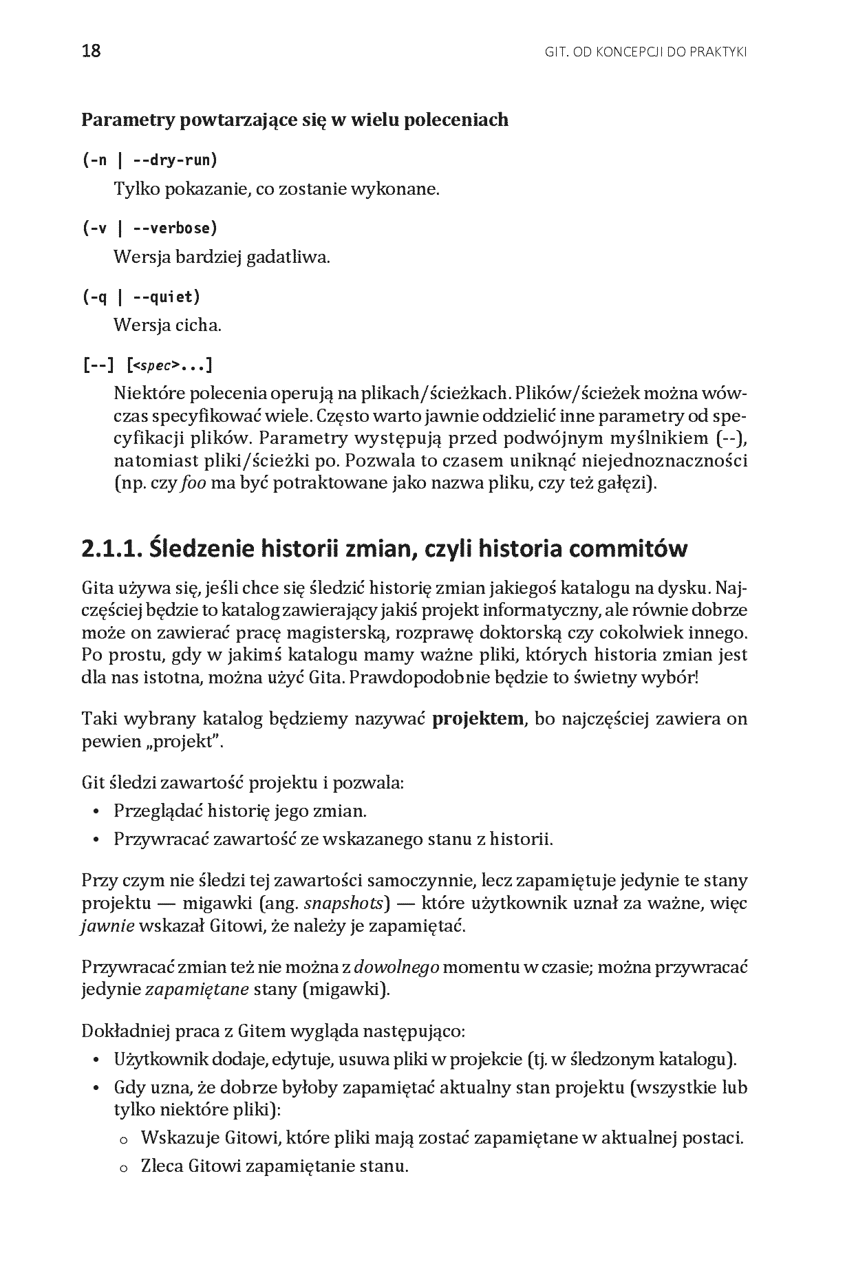 Fragment „Git. Od koncepcji do praktyki” — strona 8 z 18
