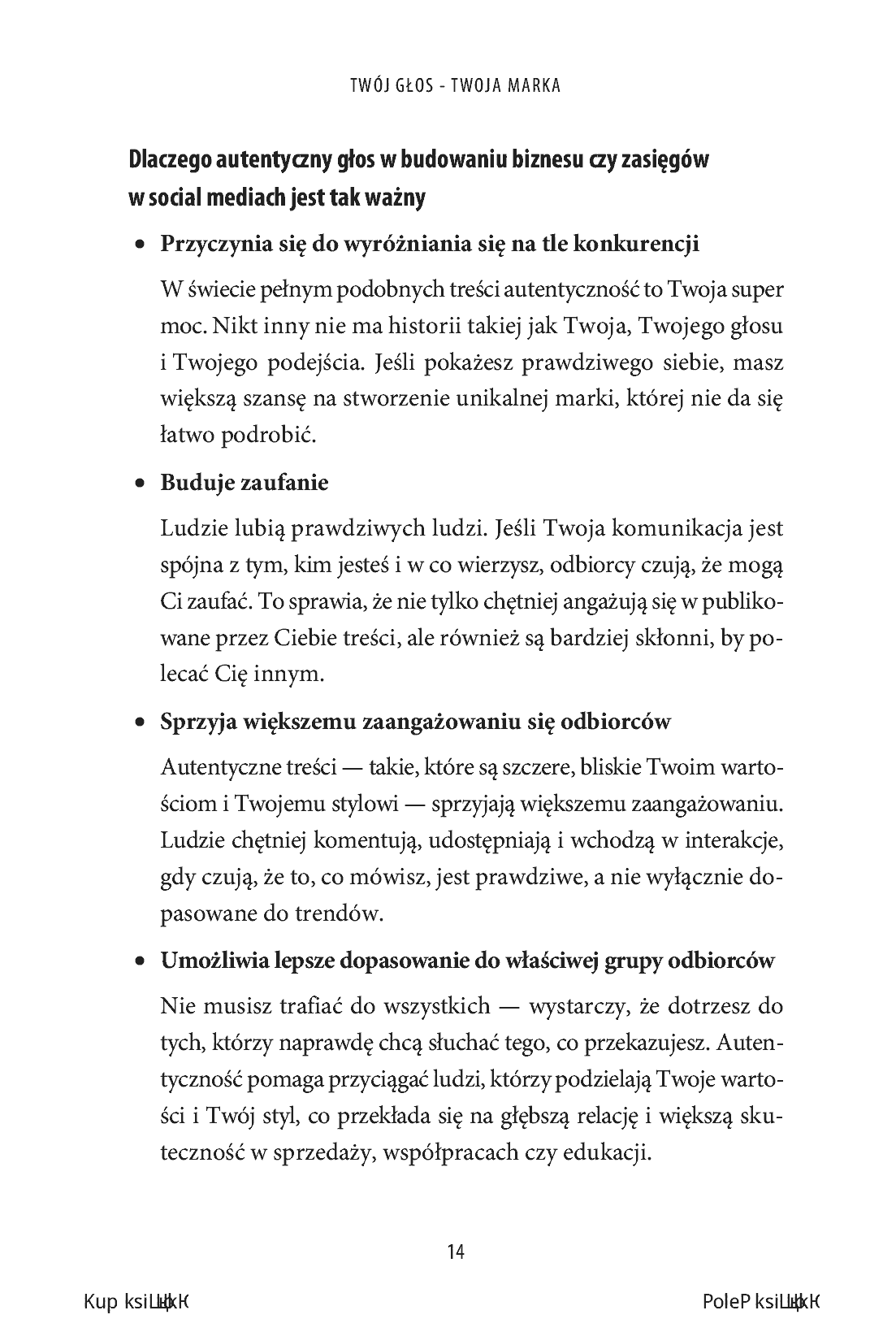 Fragment „Twój głos - Twoja marka. Skuteczna komunikacja w praktyce” — strona 10 z 20