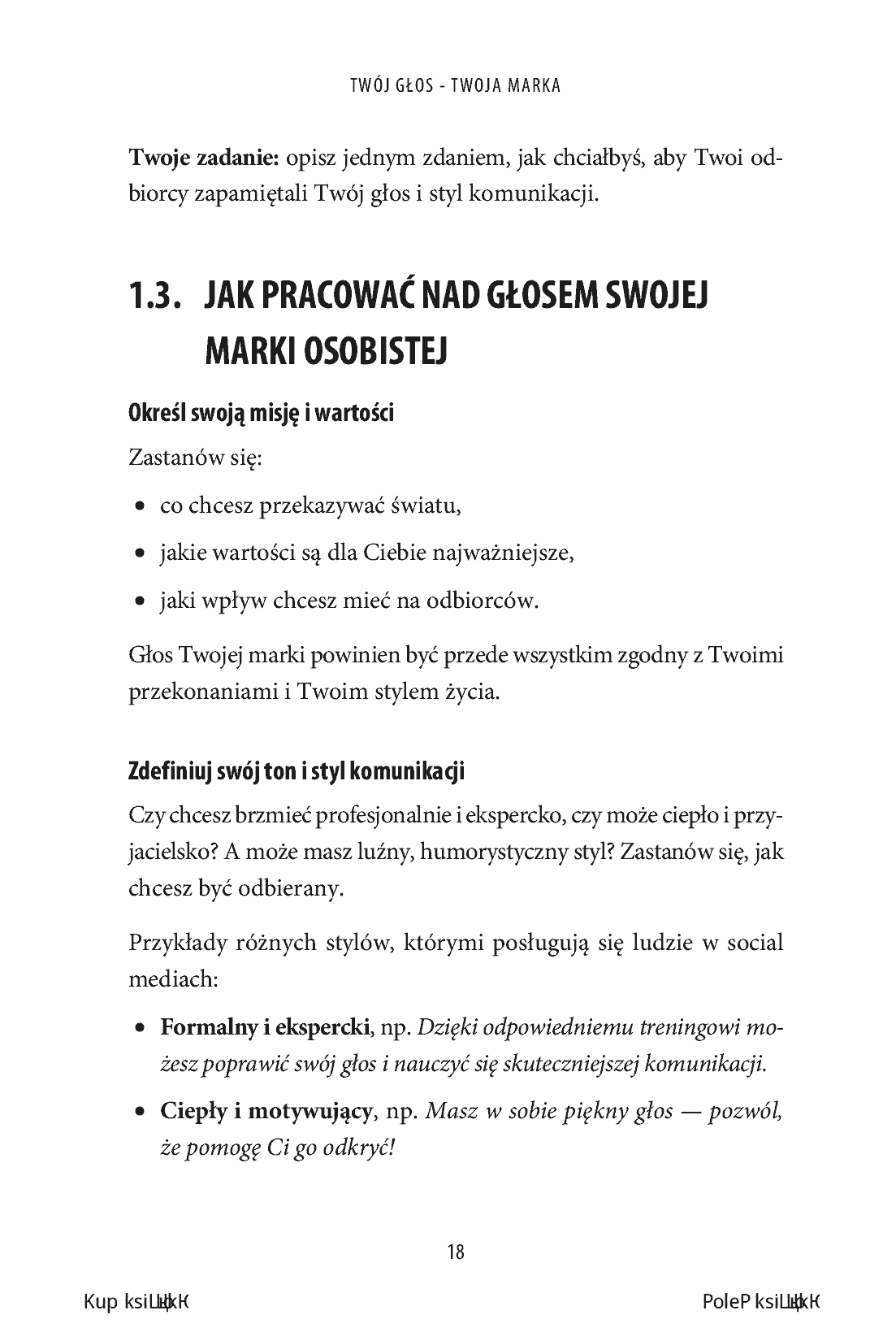 Fragment „Twój głos - Twoja marka. Skuteczna komunikacja w praktyce” — strona 14 z 20