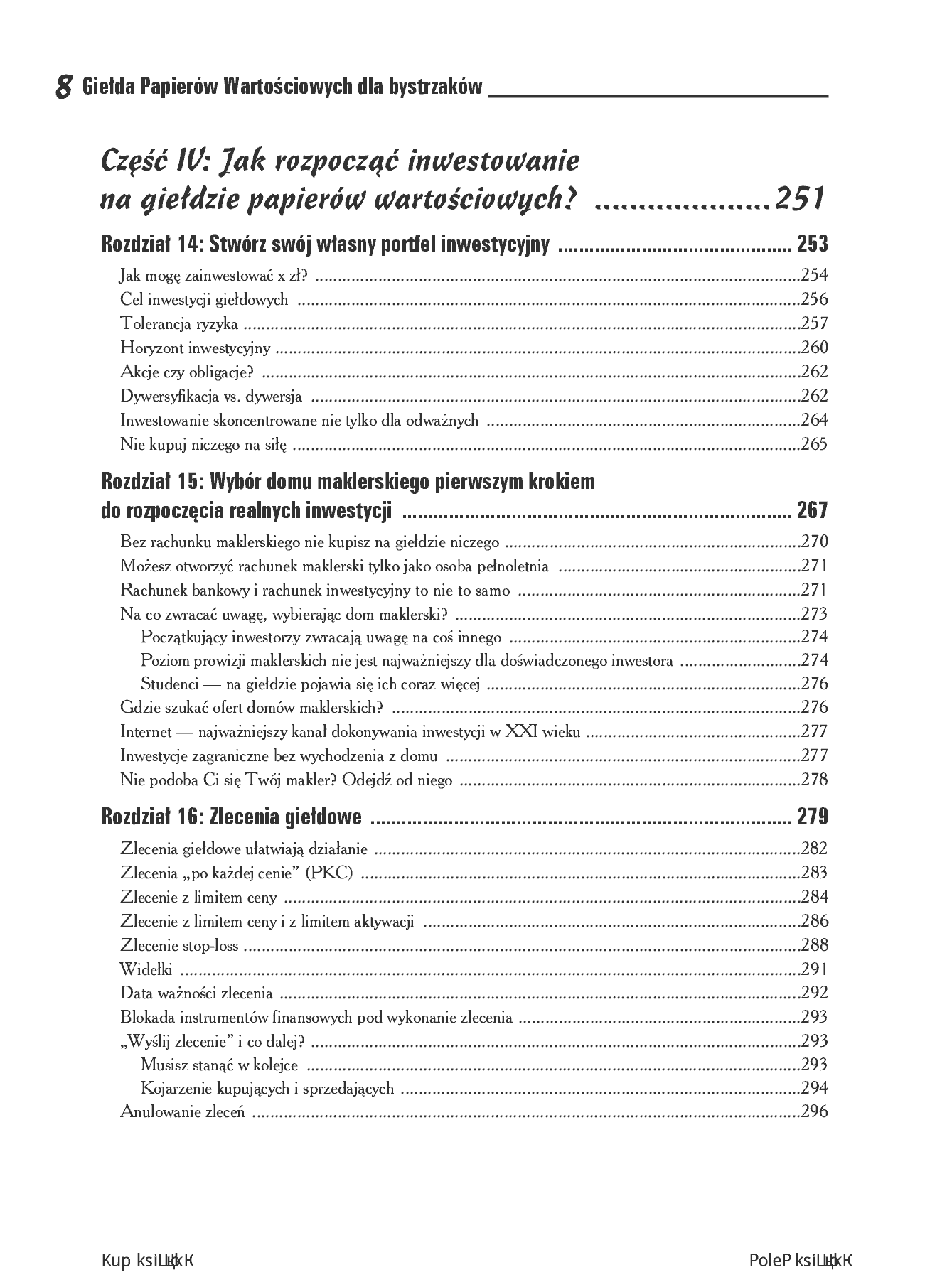 Fragment „Giełda Papierów Wartościowych dla bystrzaków” — strona 8 z 30