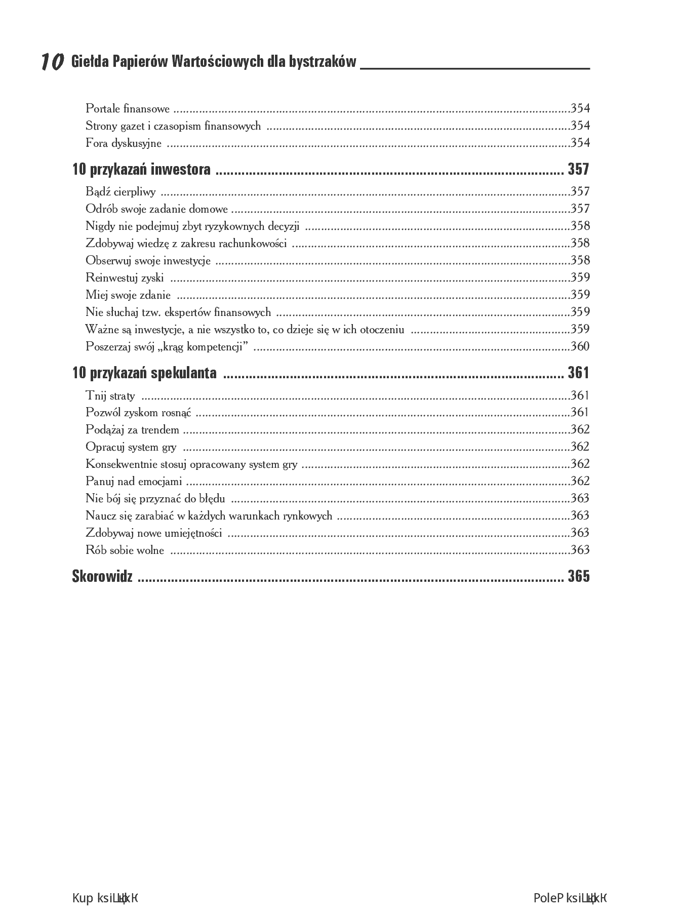 Fragment „Giełda Papierów Wartościowych dla bystrzaków” — strona 10 z 30