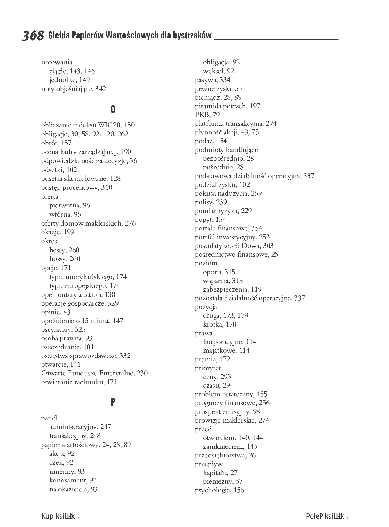 Fragment „Giełda Papierów Wartościowych dla bystrzaków” — strona 24 z 30