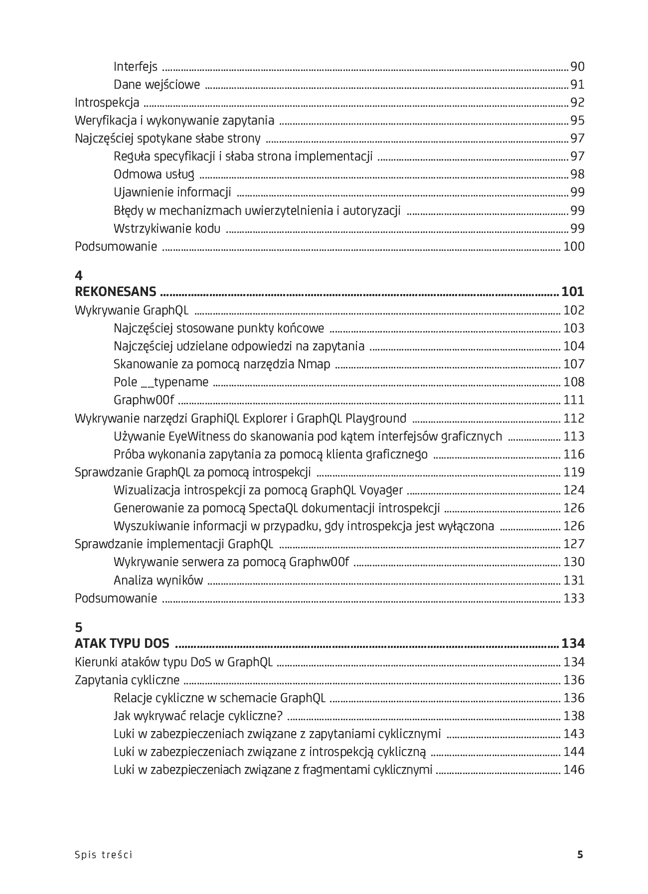 Fragment „Black Hat GraphQL. Bezpieczeństwo API dla hakerów i pentesterów” — strona 5 z 30