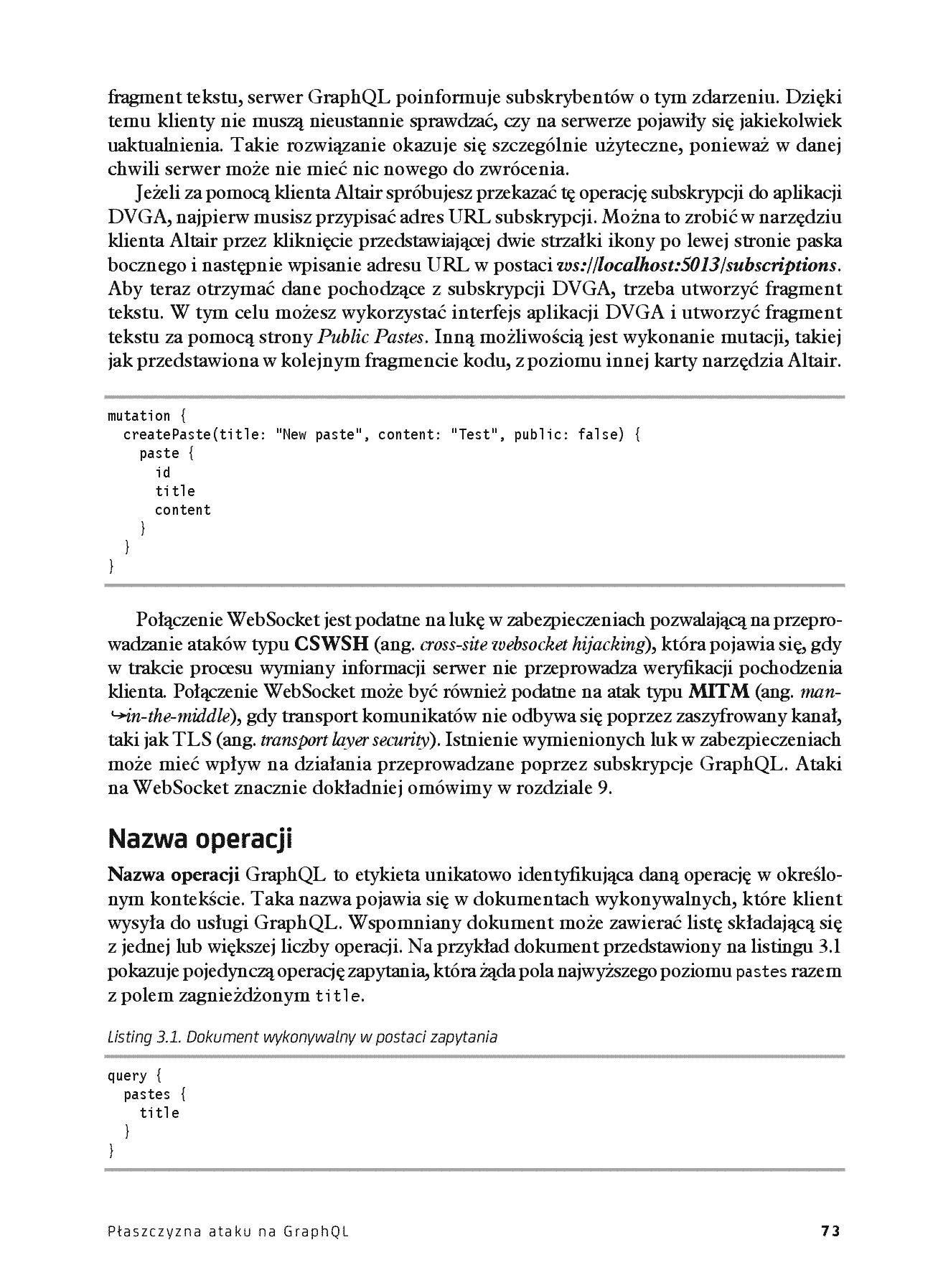 Fragment „Black Hat GraphQL. Bezpieczeństwo API dla hakerów i pentesterów” — strona 15 z 30