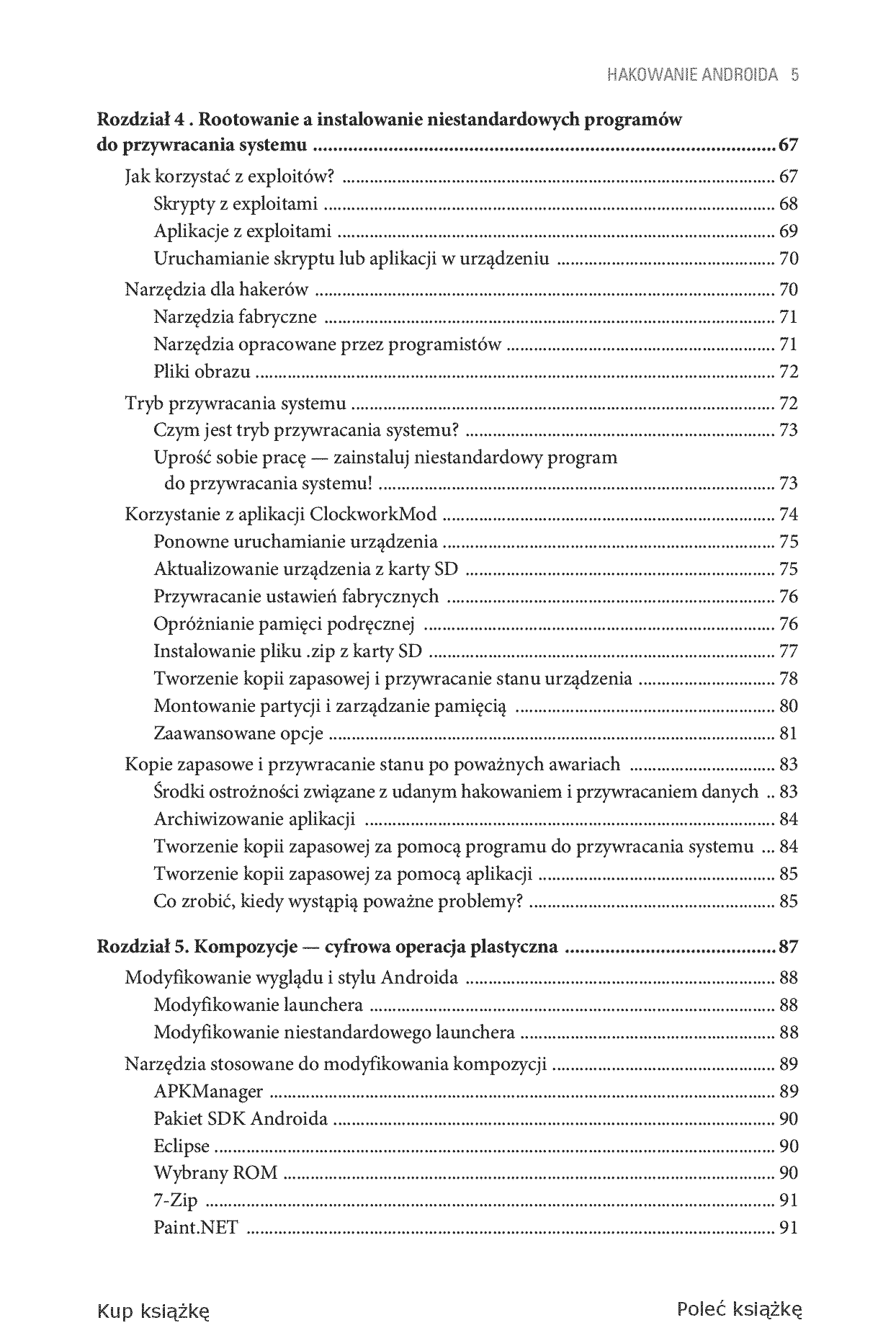 Fragment „Hakowanie Androida. Kompletny przewodnik XDA Developers po rootowaniu, ROM-ach i kompozycjach” — strona 5 z 28