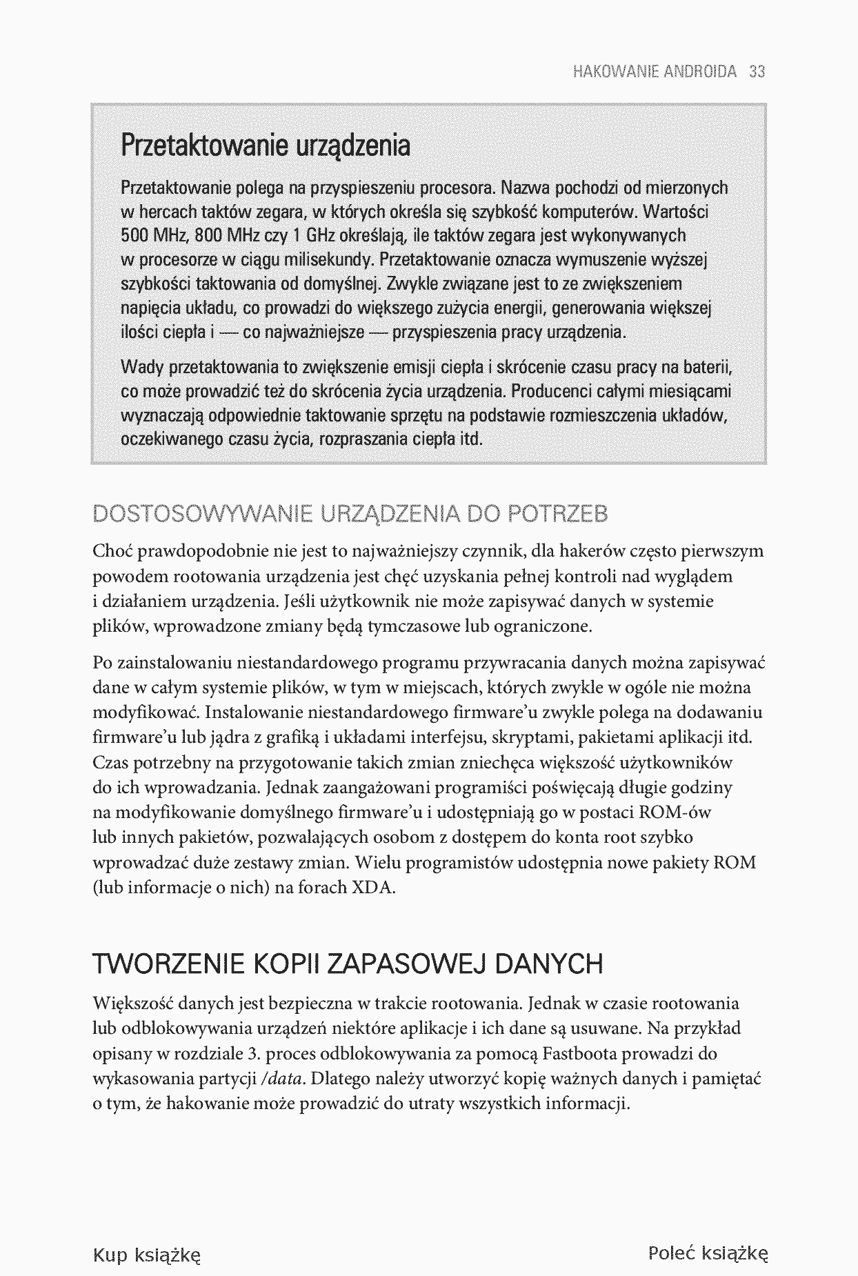 Fragment „Hakowanie Androida. Kompletny przewodnik XDA Developers po rootowaniu, ROM-ach i kompozycjach” — strona 13 z 28