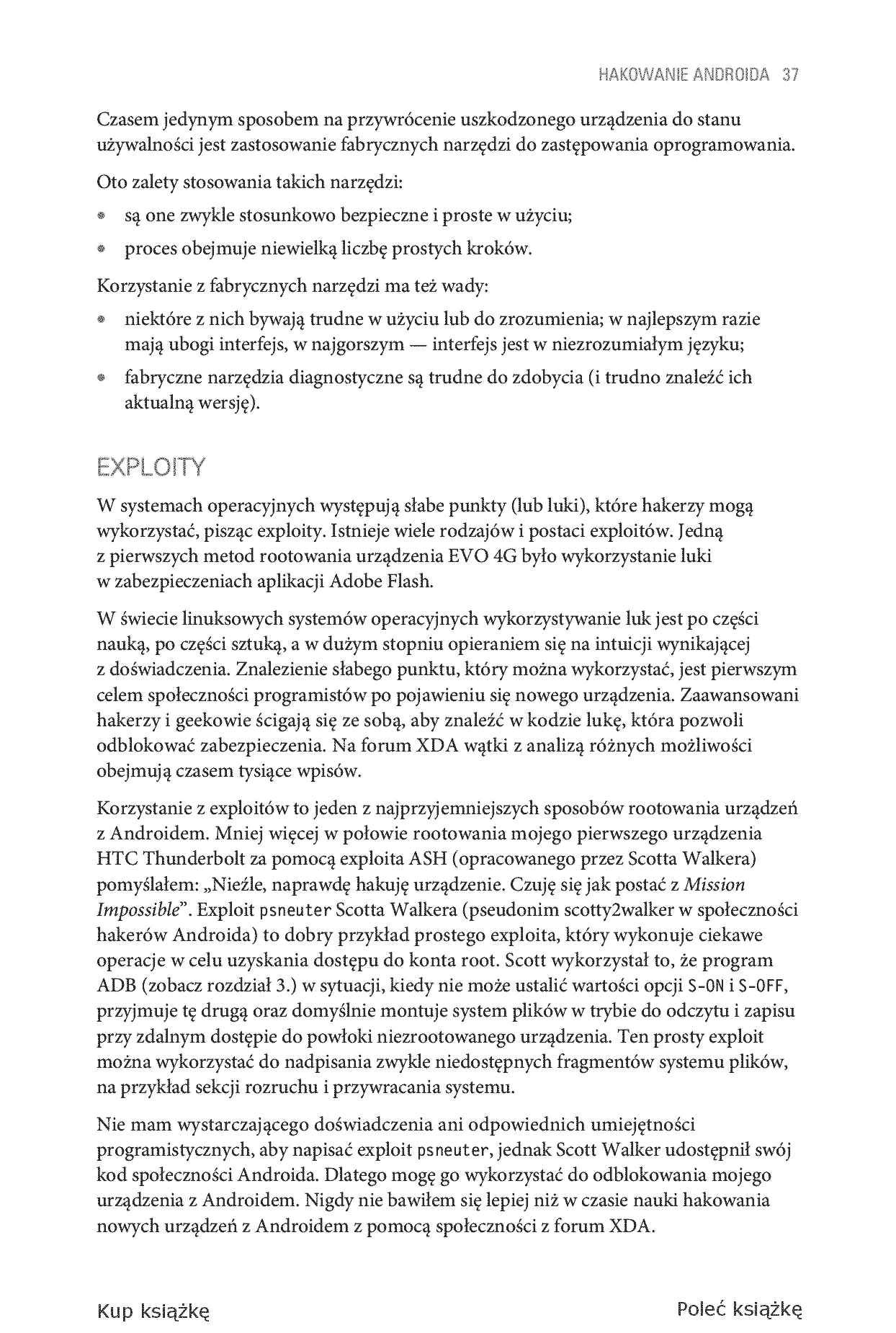 Fragment „Hakowanie Androida. Kompletny przewodnik XDA Developers po rootowaniu, ROM-ach i kompozycjach” — strona 17 z 28