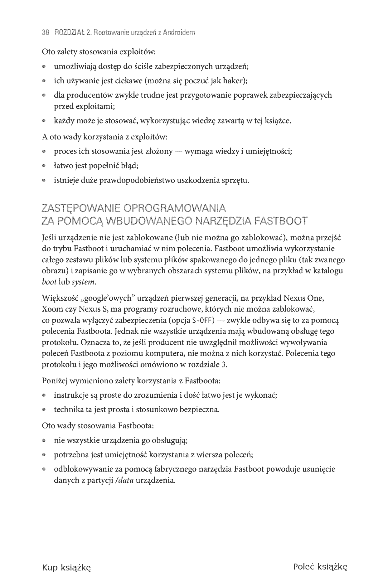 Fragment „Hakowanie Androida. Kompletny przewodnik XDA Developers po rootowaniu, ROM-ach i kompozycjach” — strona 18 z 28