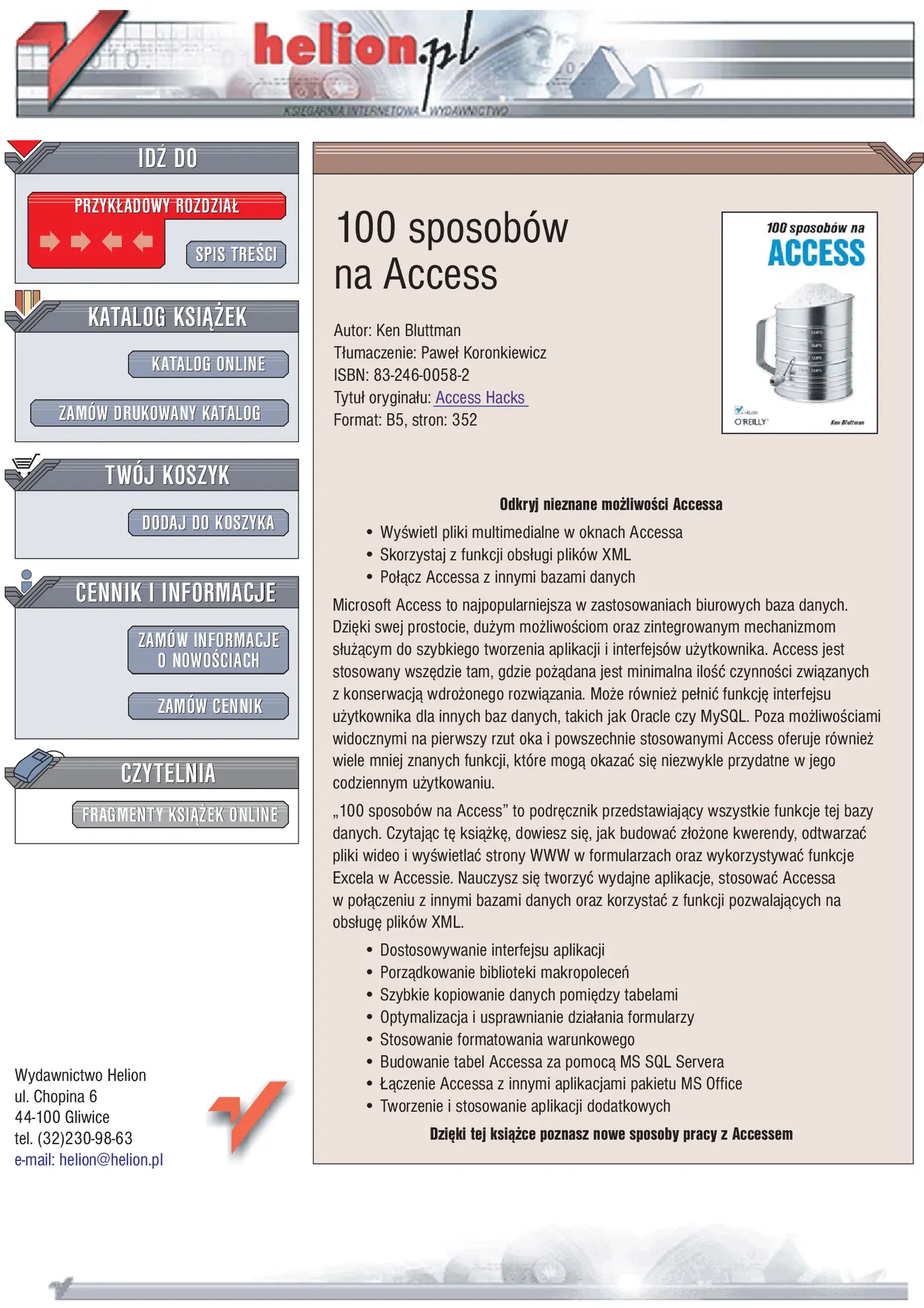 Fragment „100 sposobów na Access” — strona 1 z 29