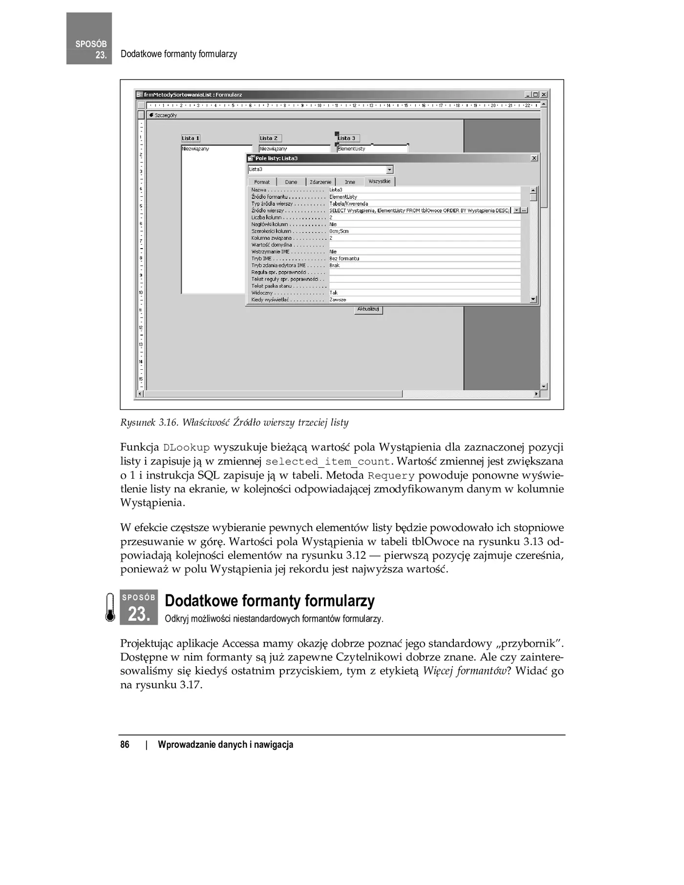 Fragment „100 sposobów na Access” — strona 23 z 29