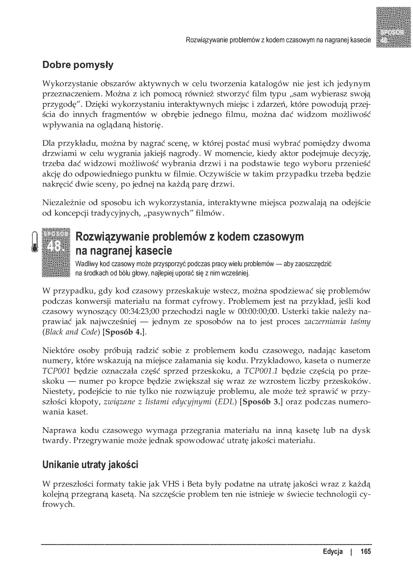 Fragment „100 sposobów na cyfrowe wideo” — strona 38 z 53