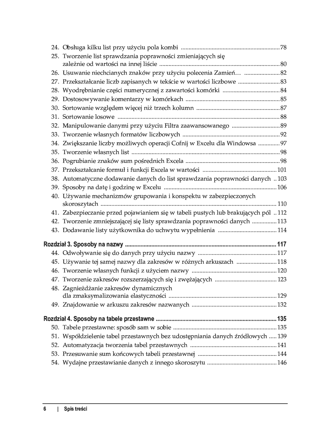 Fragment „100 sposobów na Excel 2007 PL. Tworzenie funkcjonalnych arkuszy” — strona 3 z 60