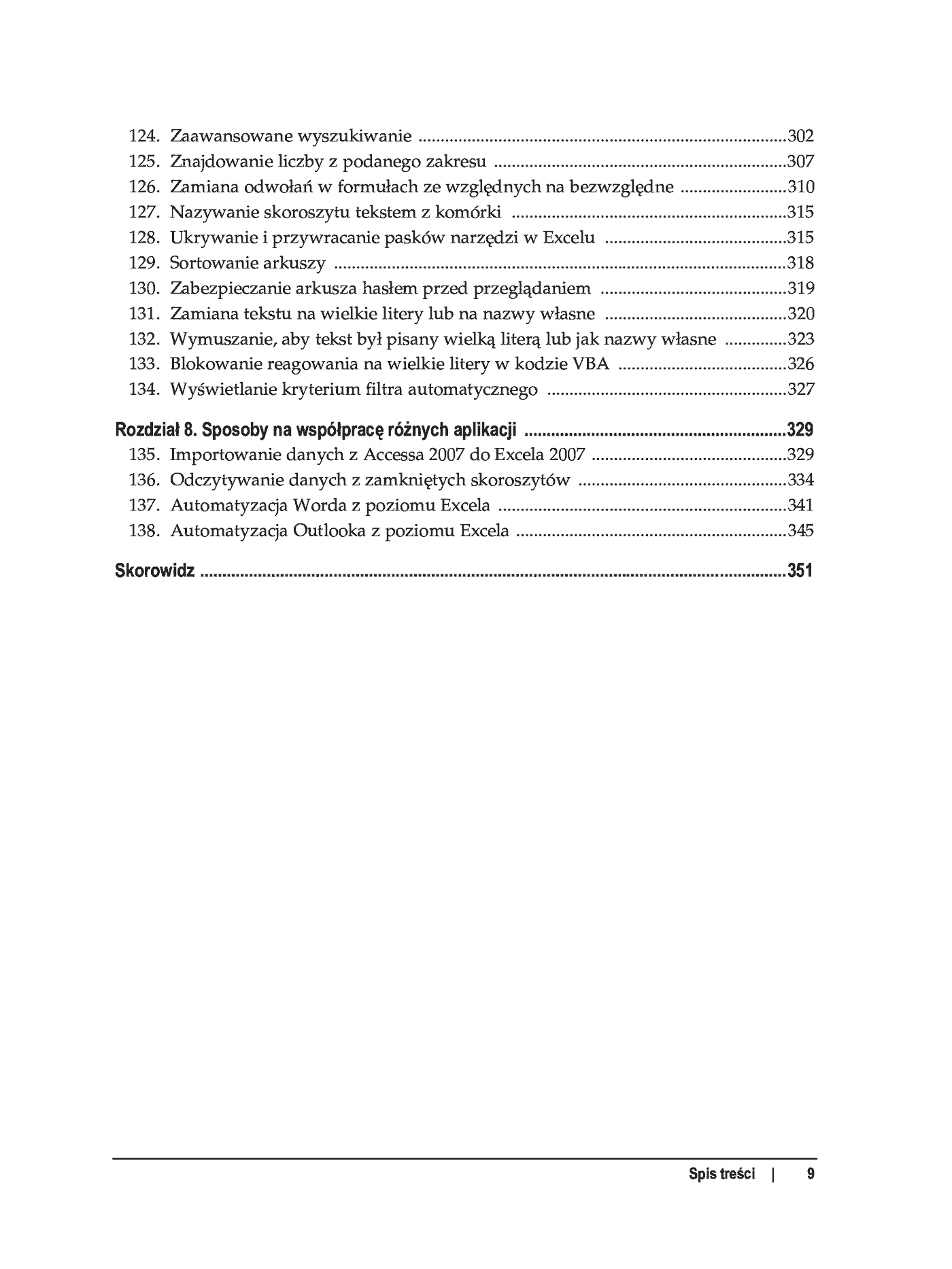 Fragment „100 sposobów na Excel 2007 PL. Tworzenie funkcjonalnych arkuszy” — strona 6 z 60