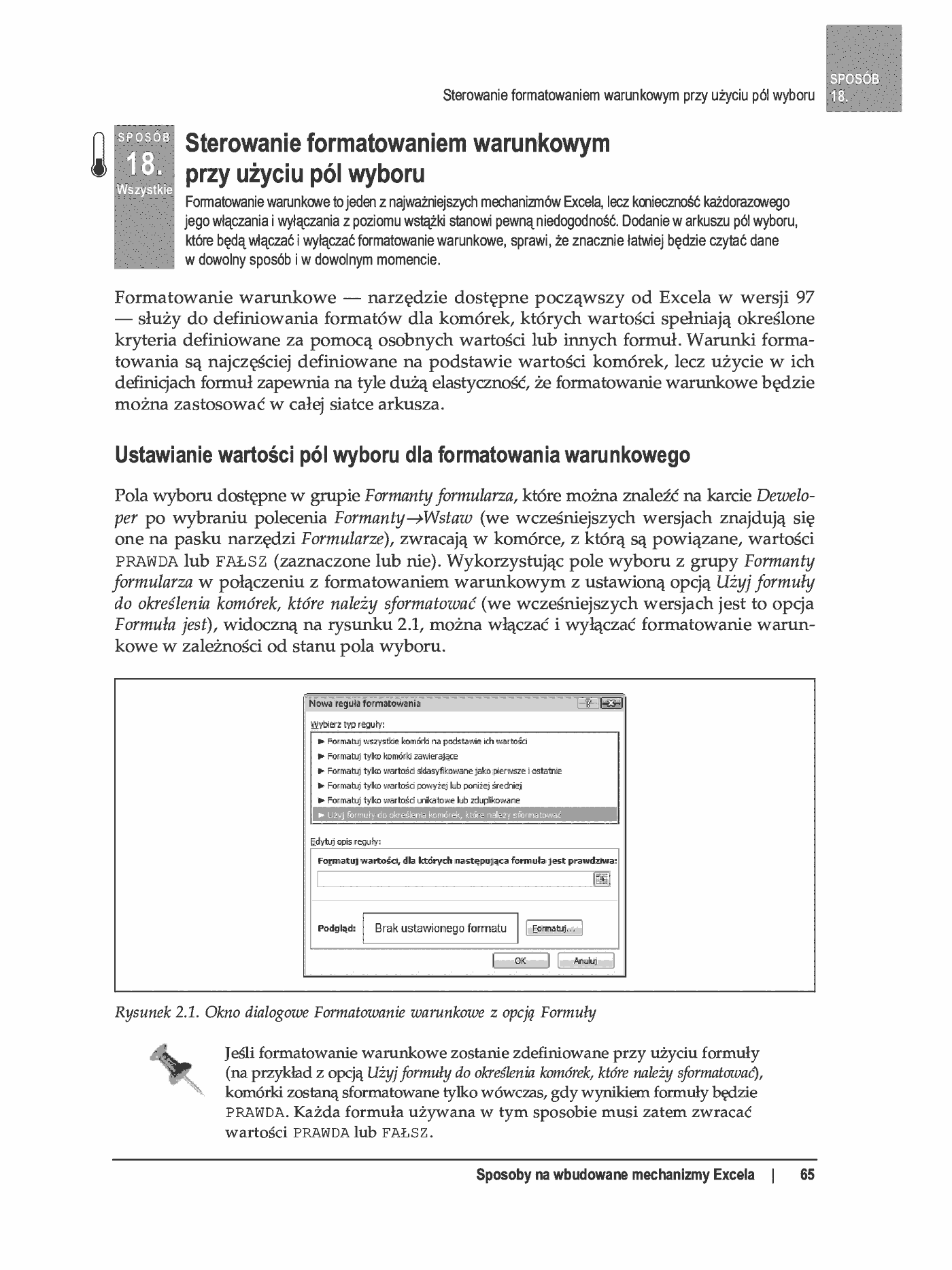 Fragment „100 sposobów na Excel 2007 PL. Tworzenie funkcjonalnych arkuszy” — strona 9 z 60