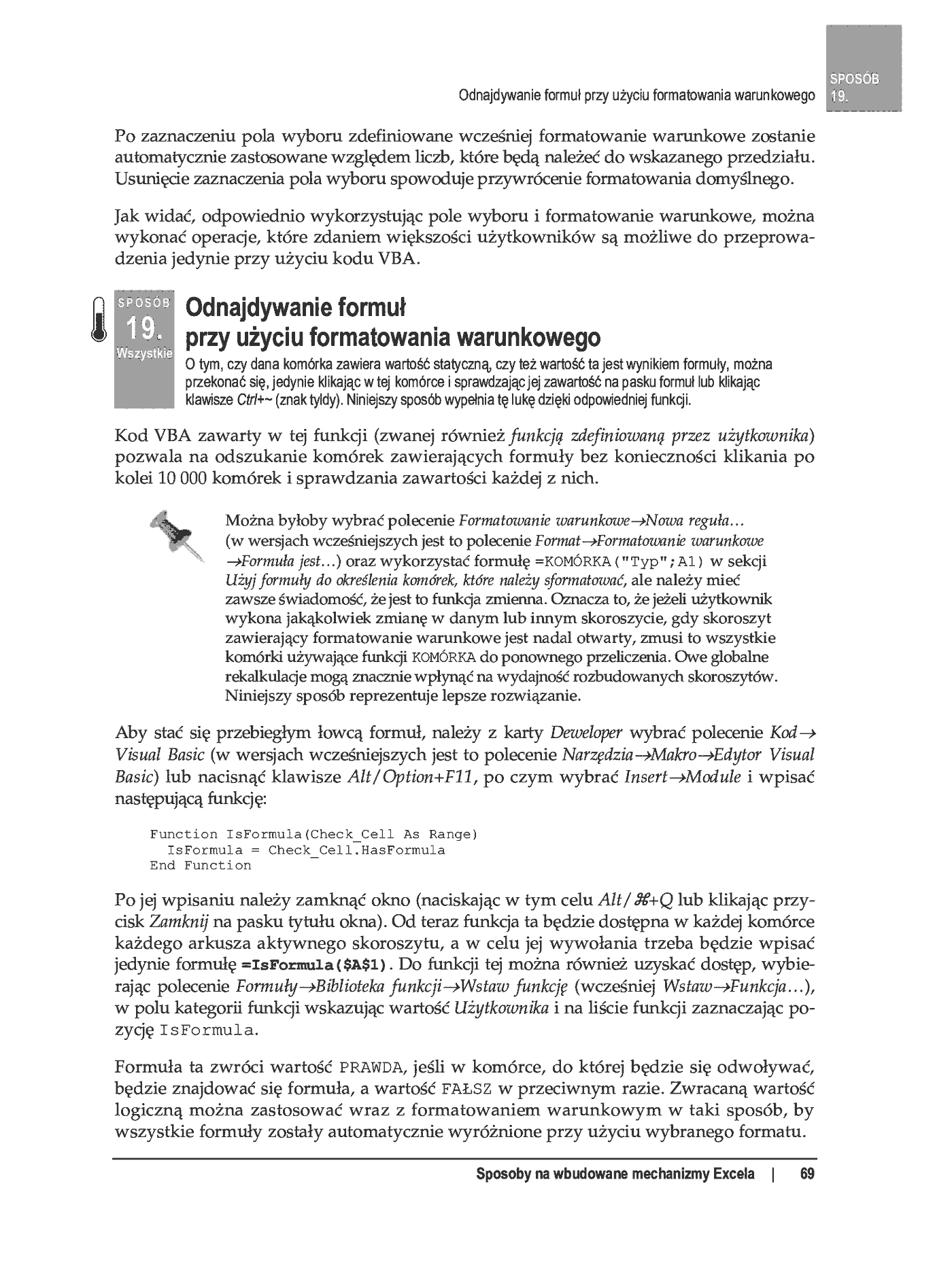 Fragment „100 sposobów na Excel 2007 PL. Tworzenie funkcjonalnych arkuszy” — strona 13 z 60