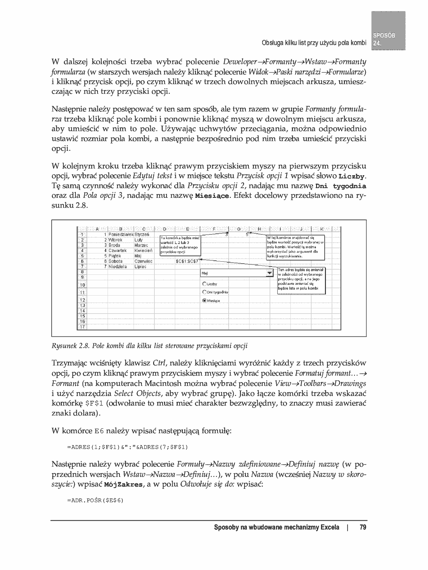 Fragment „100 sposobów na Excel 2007 PL. Tworzenie funkcjonalnych arkuszy” — strona 23 z 60
