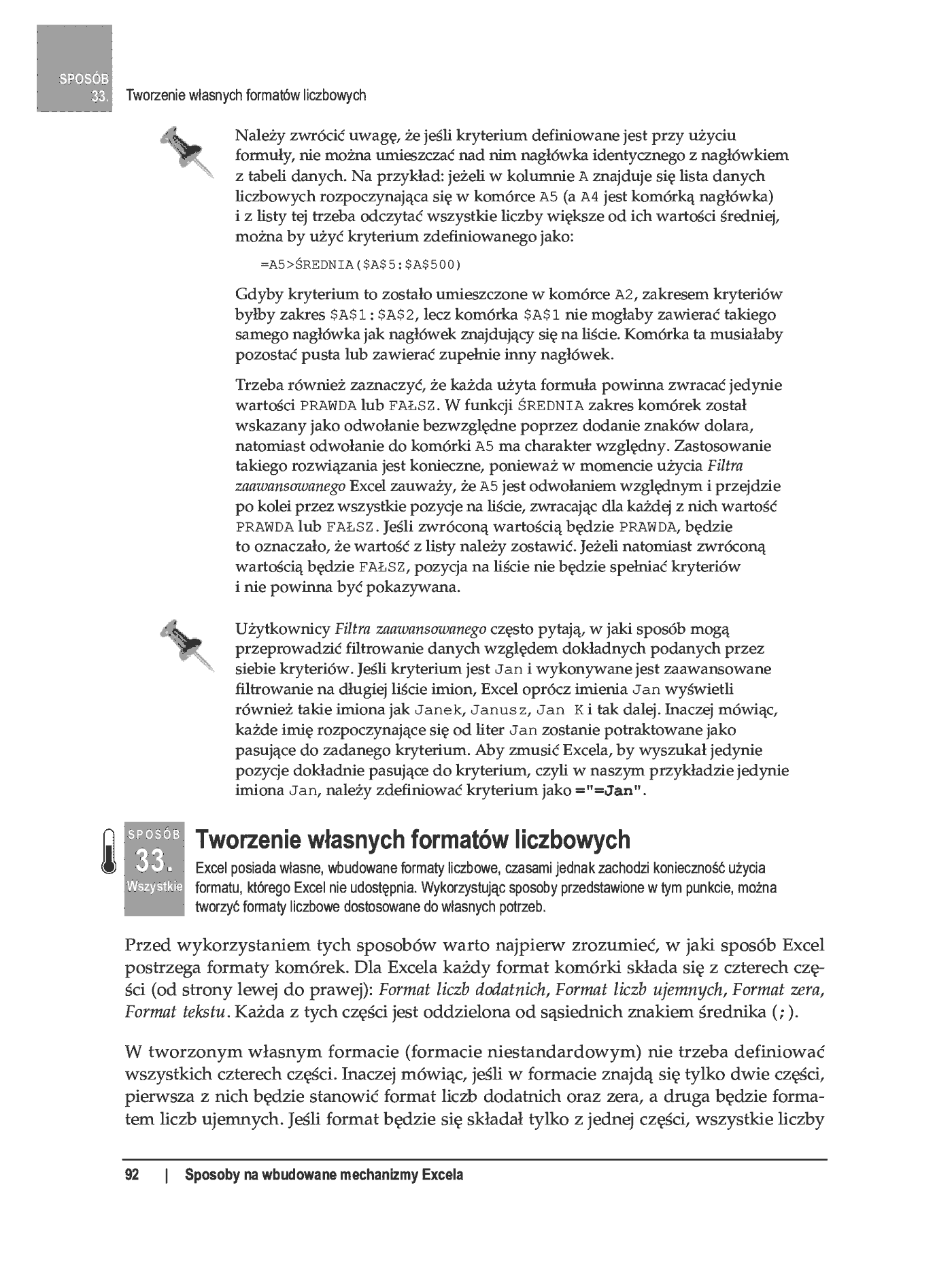 Fragment „100 sposobów na Excel 2007 PL. Tworzenie funkcjonalnych arkuszy” — strona 36 z 60